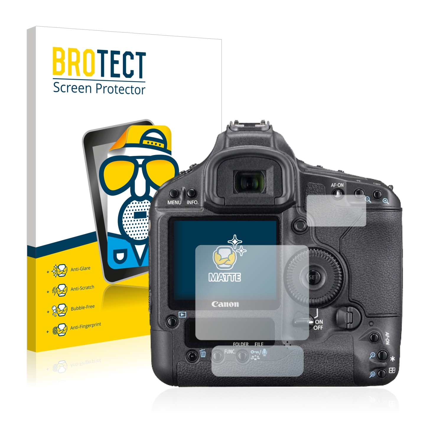2x BROTECT Entspiegelungs-Folie pro Canon EOS 1Ds Mark III
