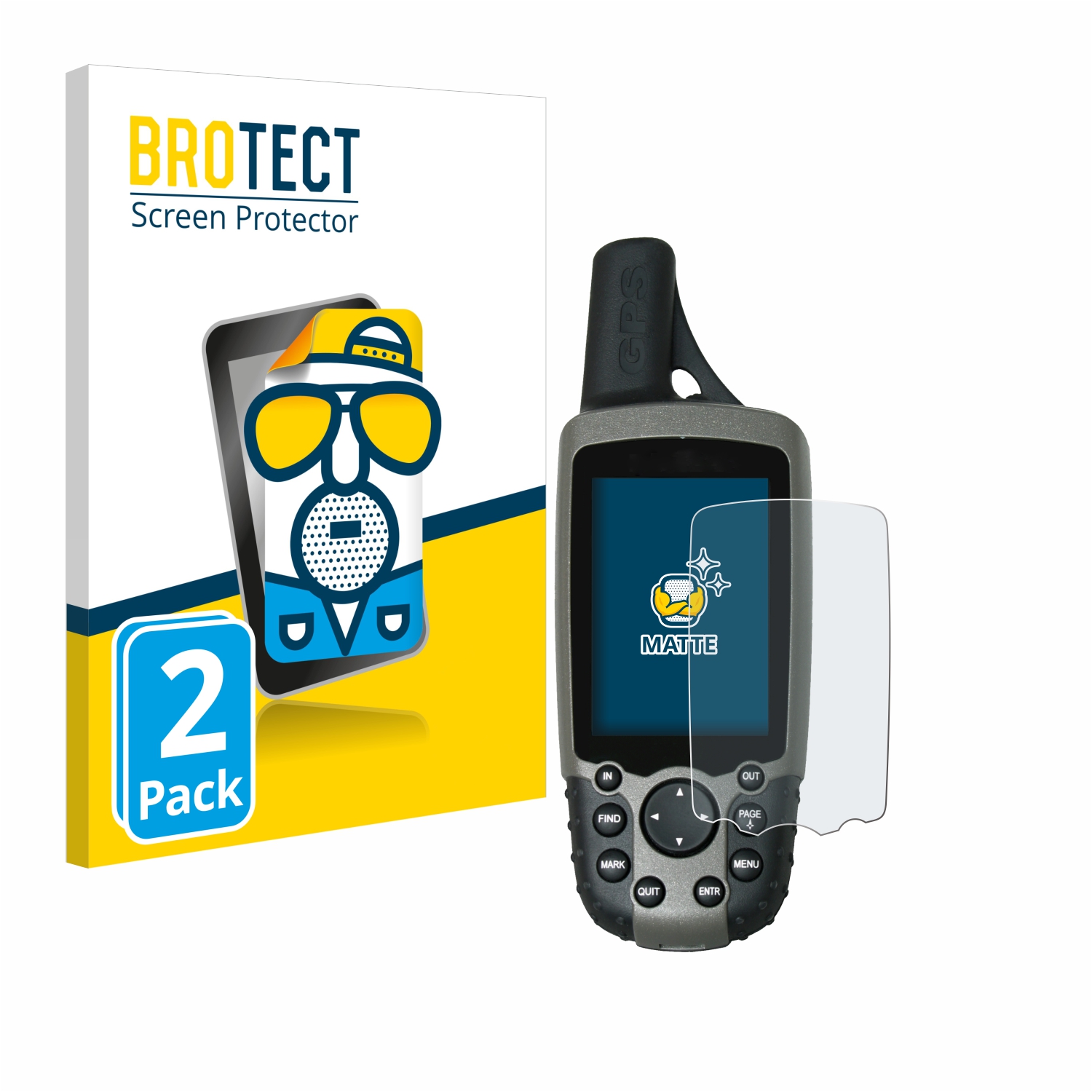 2x BROTECT Entspiegelungs-Folie pro Garmin GPSMAP 60CSx
