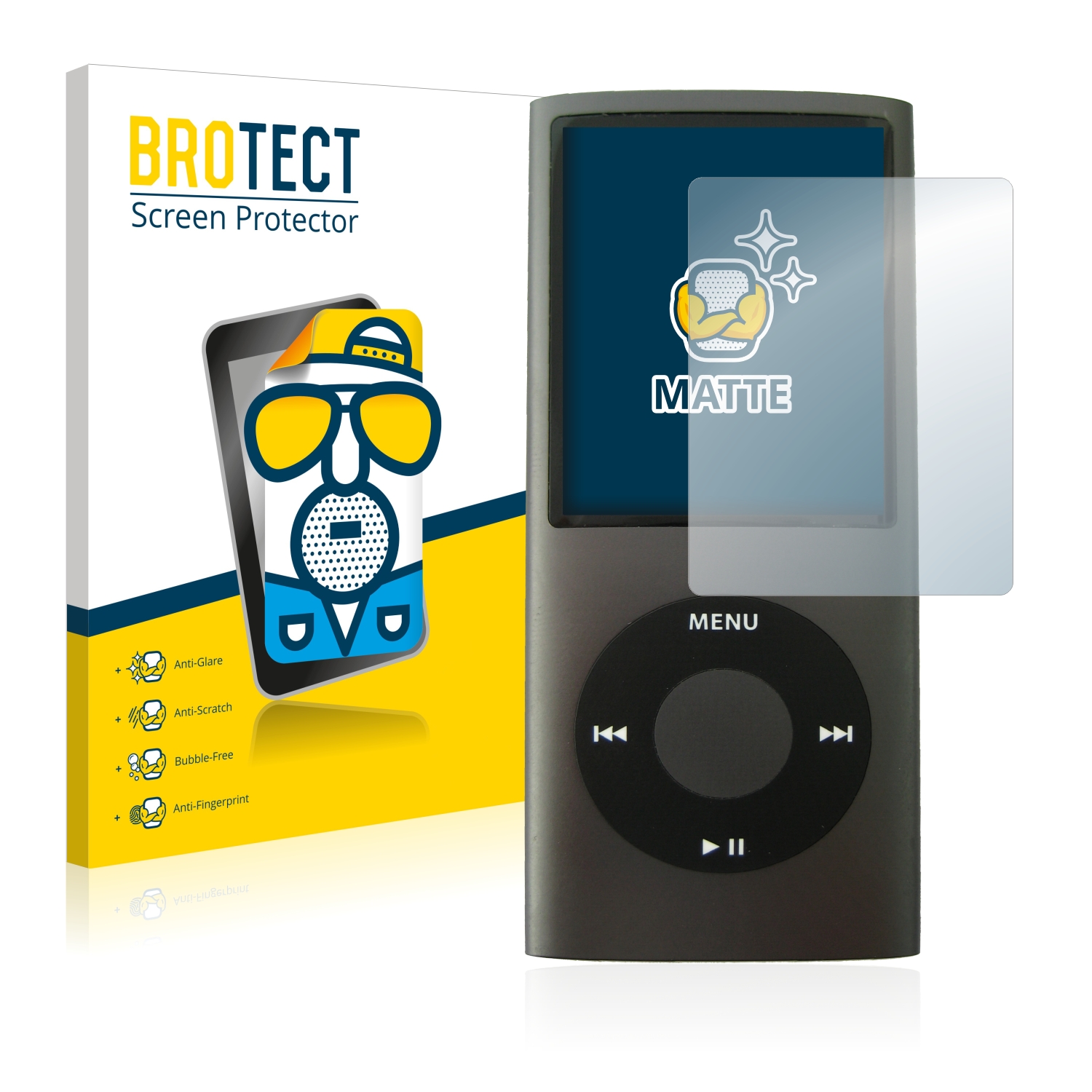 2x BROTECT Entspiegelungs-Folie pro Apple iPod nano (4. Gen.)