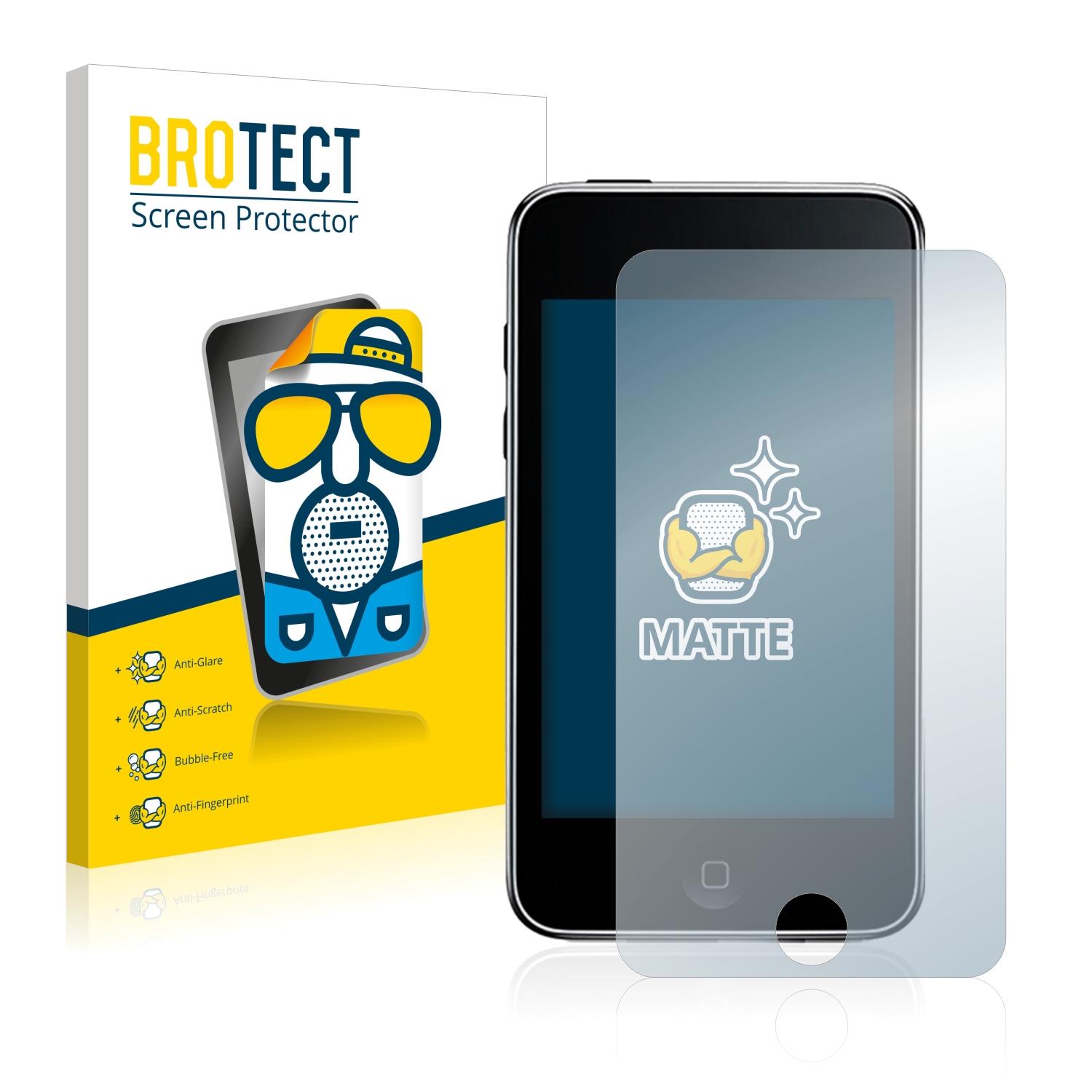 2x BROTECT Entspiegelungs-Folie pro Apple iPod Touch (2. Gen.)