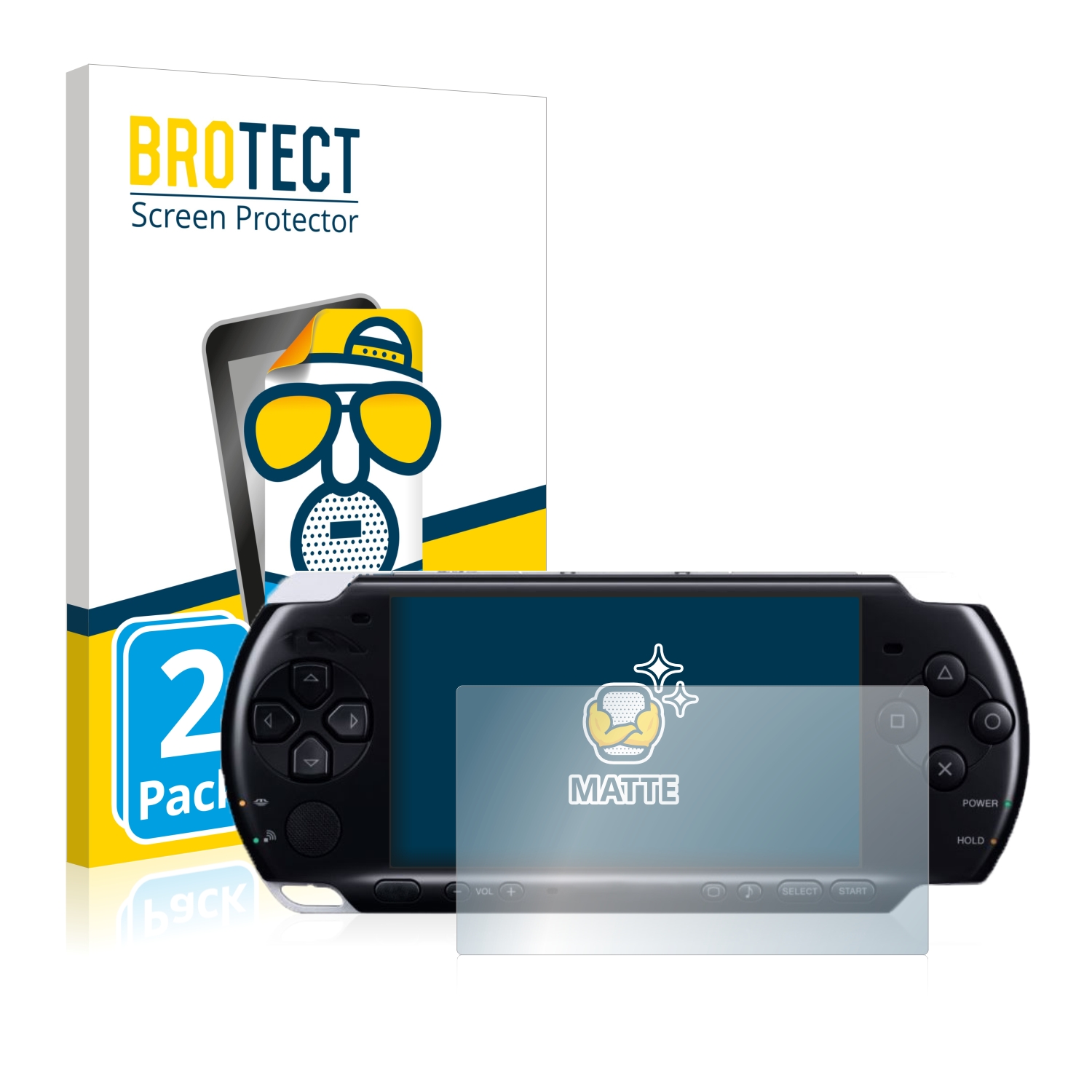 2x BROTECT Entspiegelungs-Folie pro Sony PSP 3004