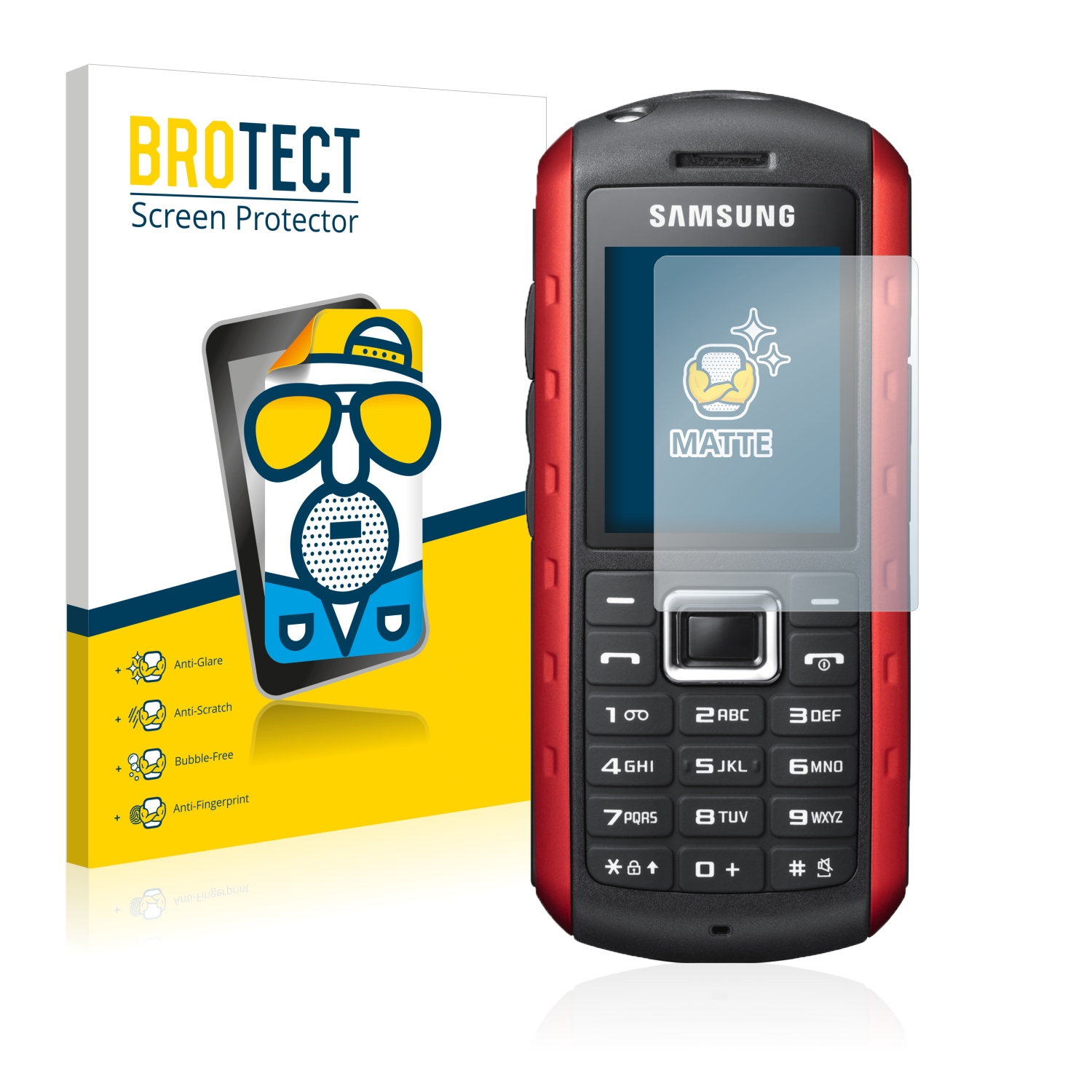 2x BROTECT Entspiegelungs-Folie pro Samsung B2100