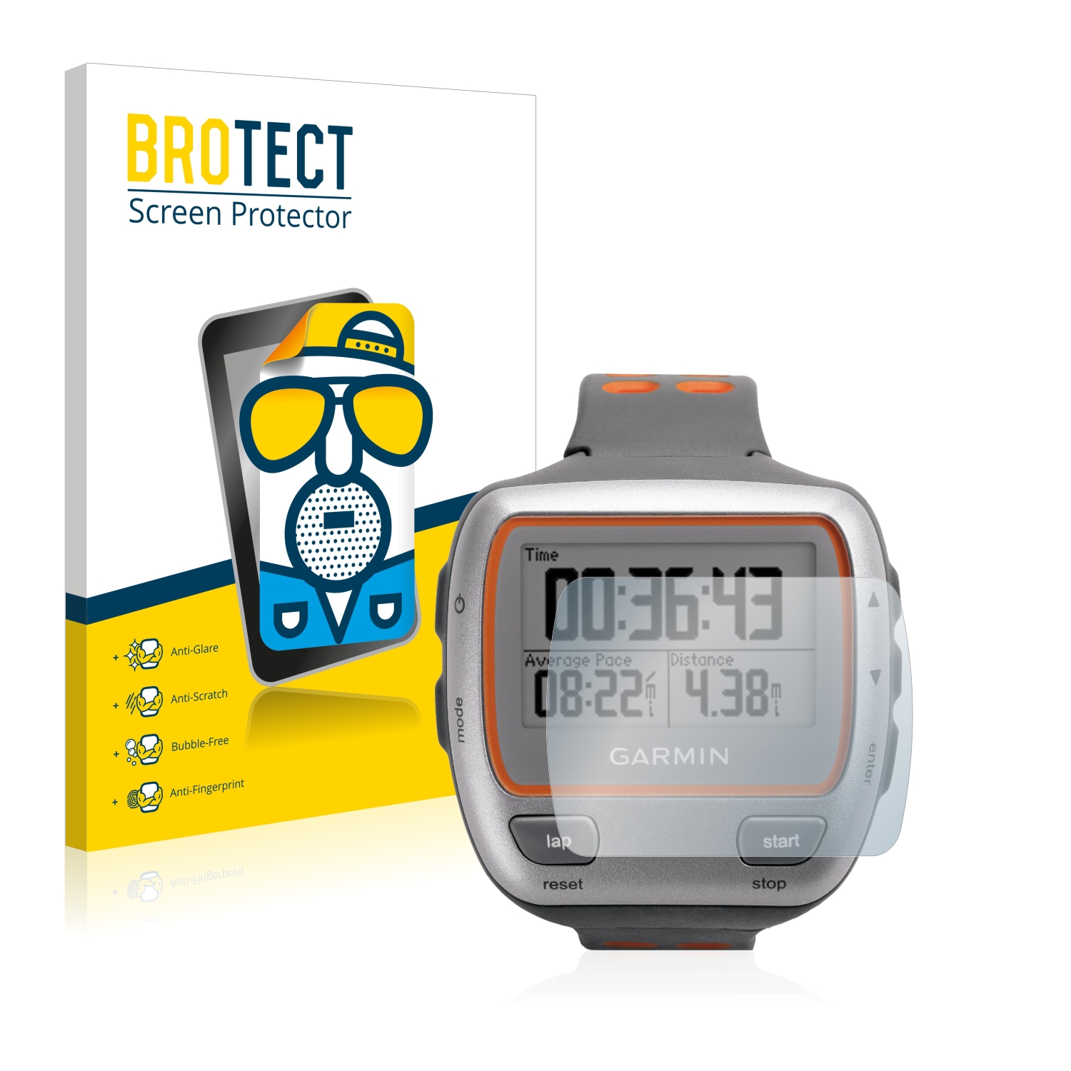 2x BROTECT Entspiegelungs-Folie pro Garmin Forerunner 310XT