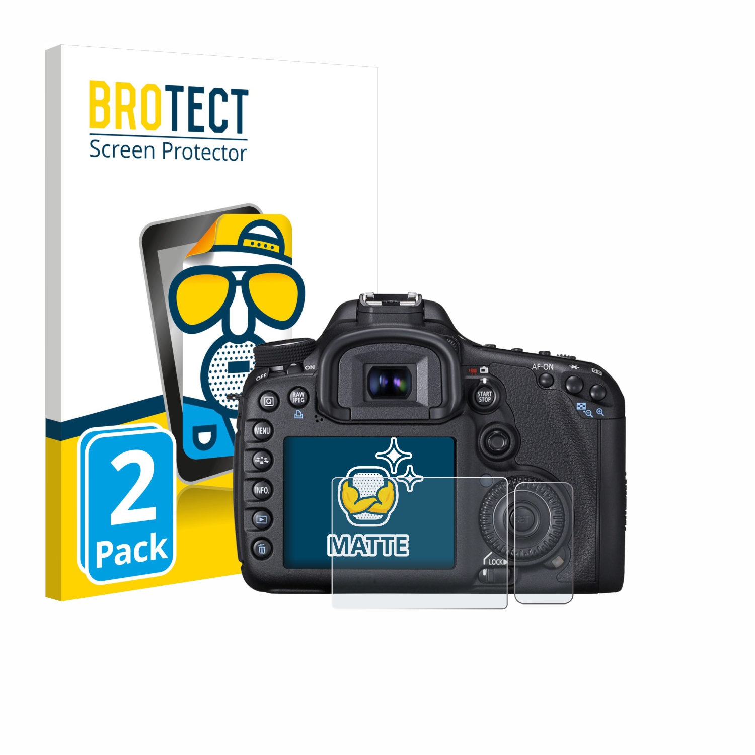 2x BROTECT Entspiegelungs-Folie pro Canon EOS 7D