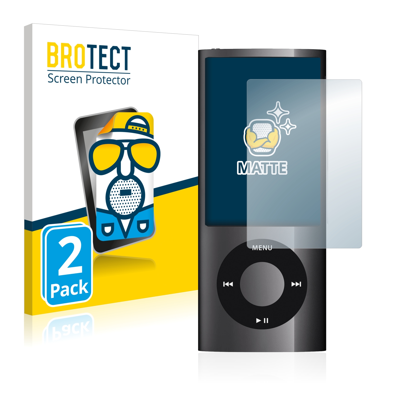 2x BROTECT Entspiegelungs-Folie pro Apple iPod nano 2009 (5. Gen.)