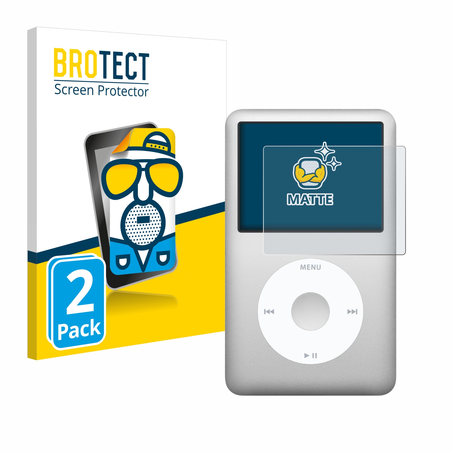 2x BROTECT Entspiegelungs-Folie pro Apple iPod classic 160 GB (7. Gen.)