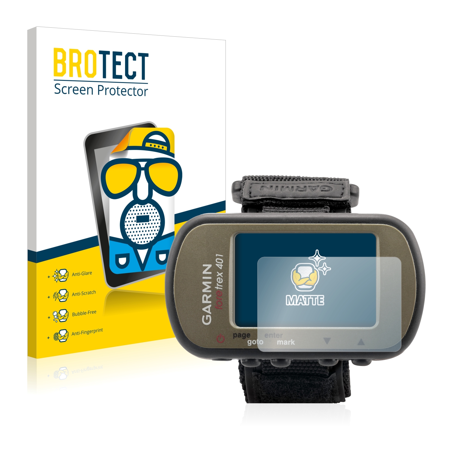 2x BROTECT Entspiegelungs-Folie pro Garmin Foretrex 401