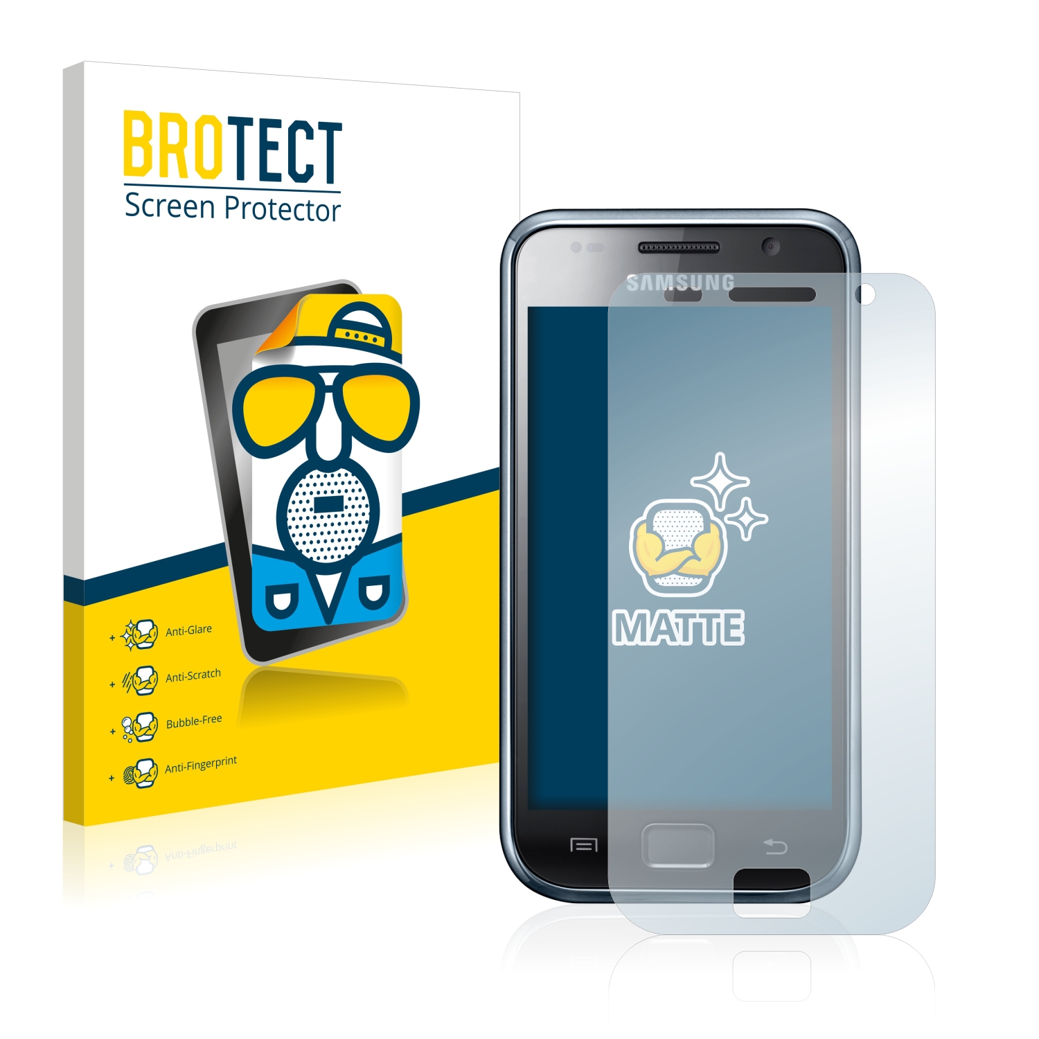 2x BROTECT Entspiegelungs-Folie pro Samsung Galaxy S I9000