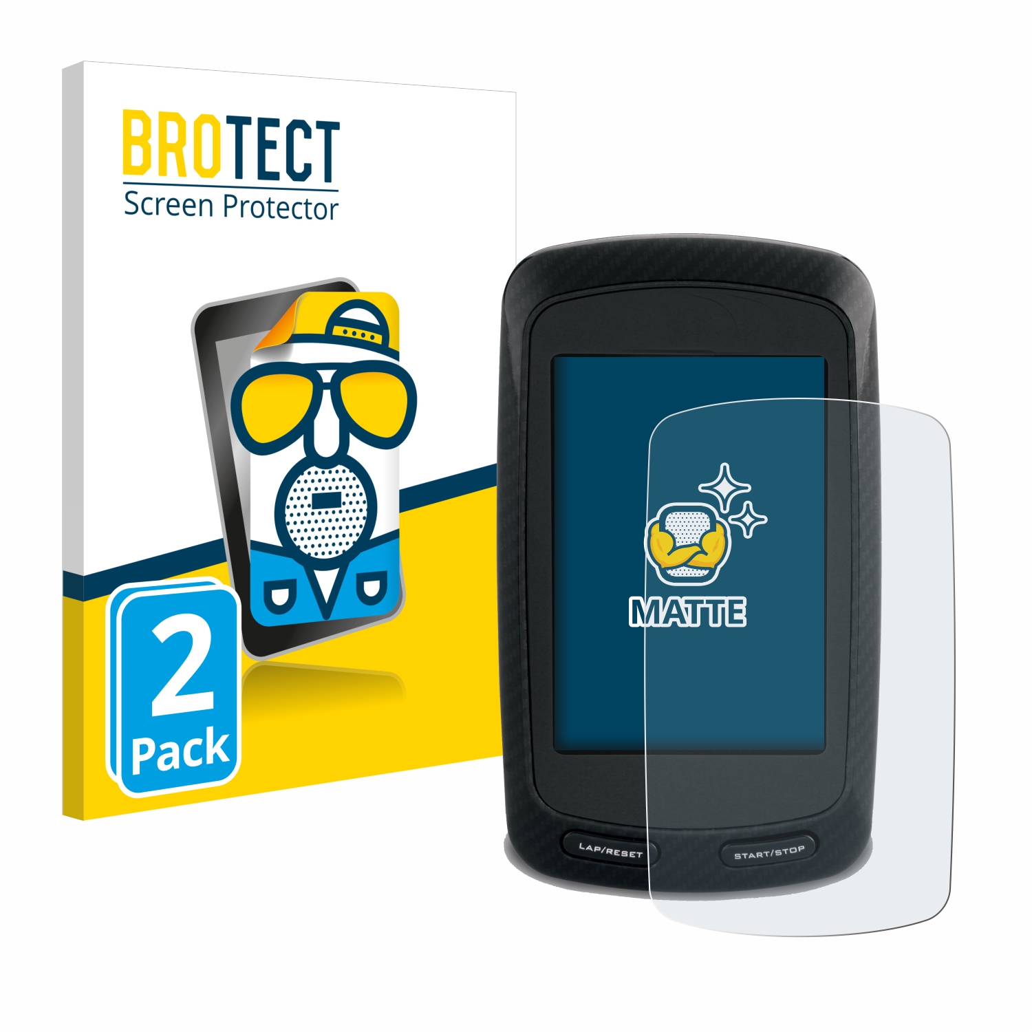 2x BROTECT Entspiegelungs-Folie pro Garmin Edge 800