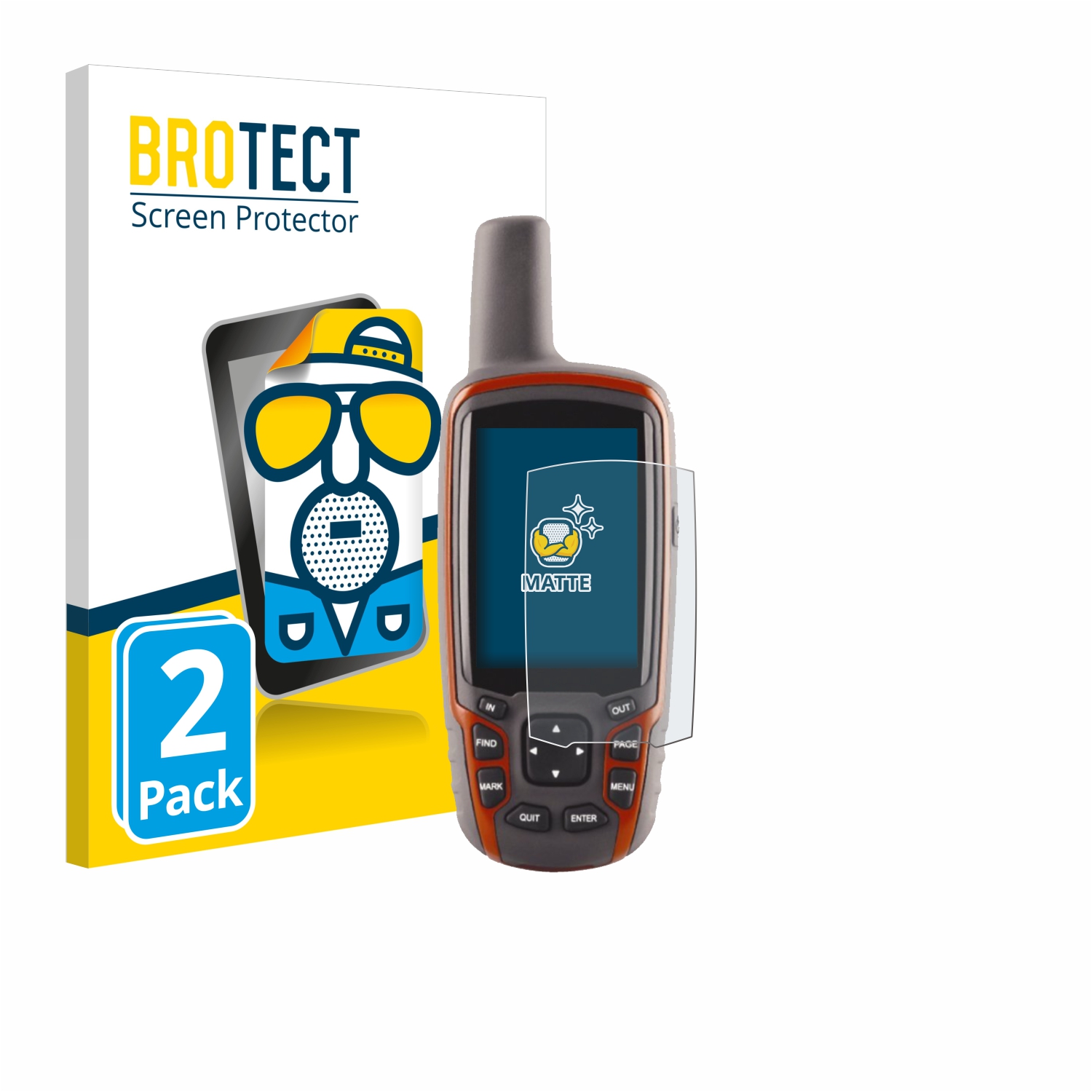 2x BROTECT Entspiegelungs-Folie pro Garmin GPSMAP 62s