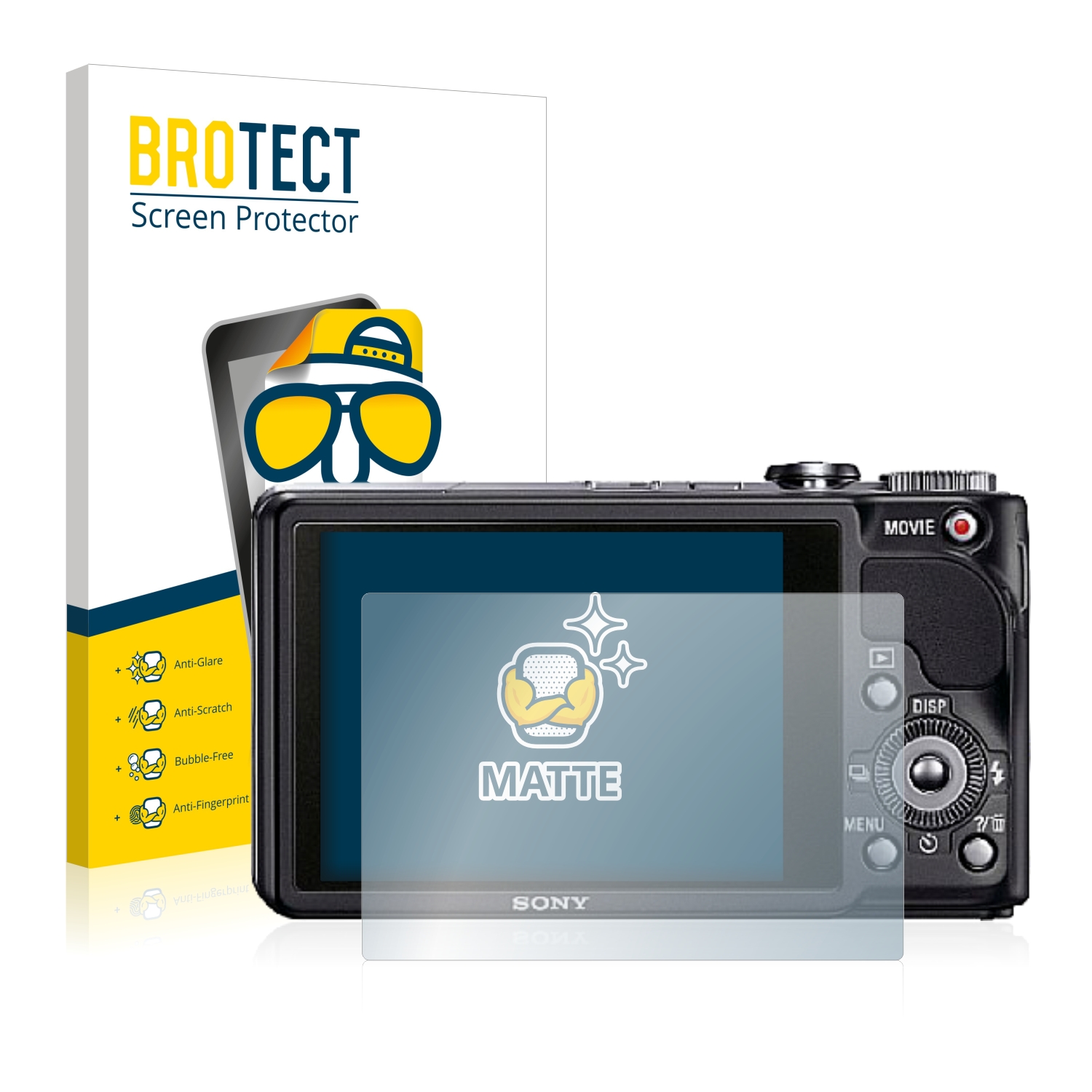 2x BROTECT Entspiegelungs-Folie pro Sony Cyber-Shot DSC-HX9V