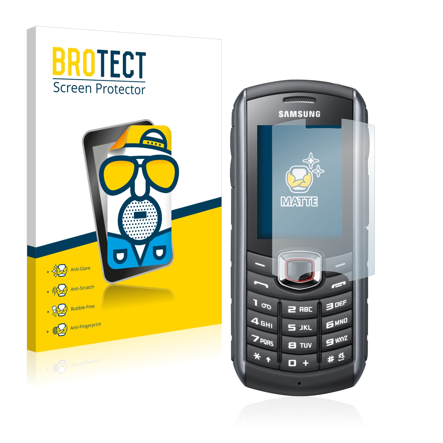 2x BROTECT Entspiegelungs-Folie pro Samsung GT-B2710