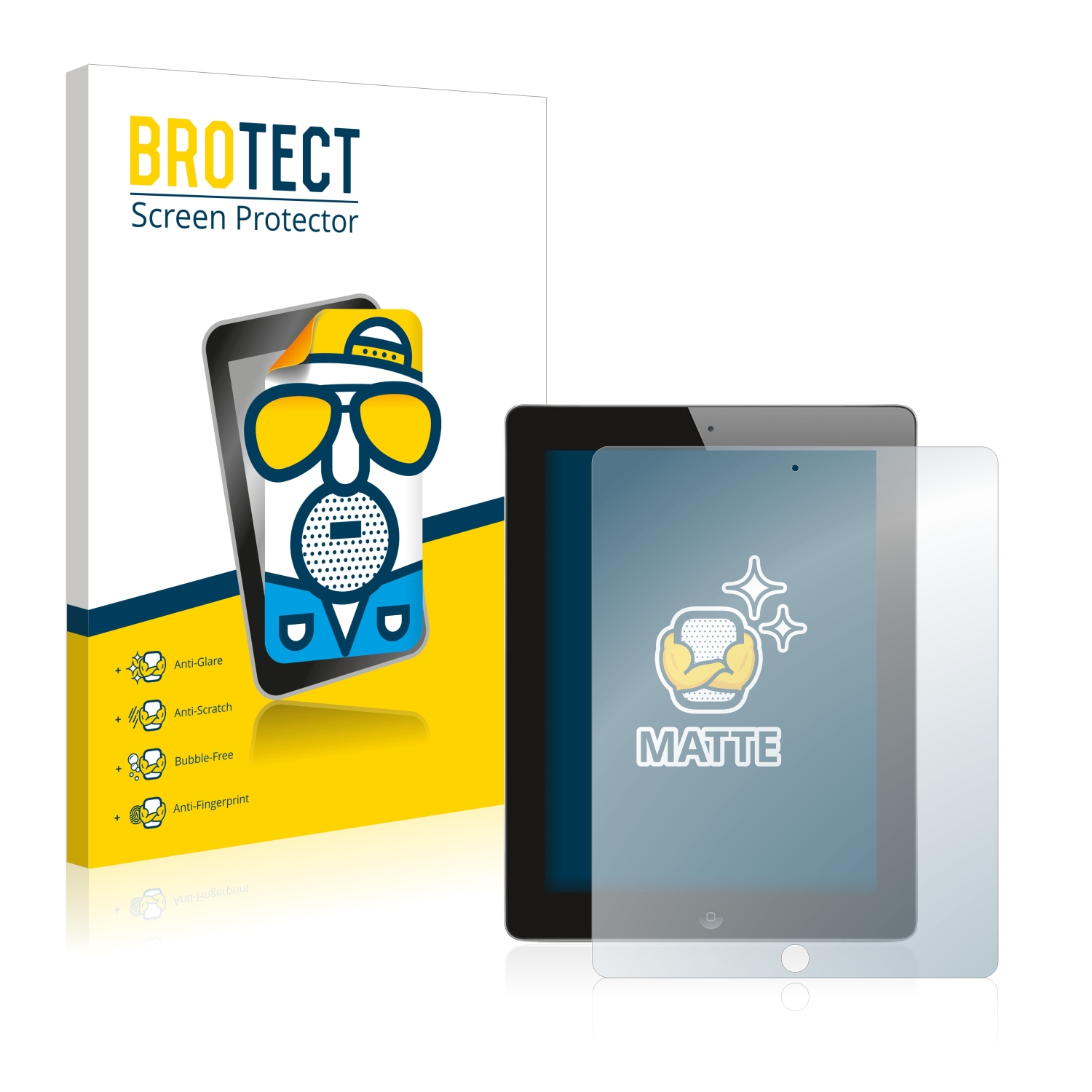 2x BROTECT Entspiegelungs-Folie pro Apple iPad 2 3G WiFi 2011 (2. Gen.)