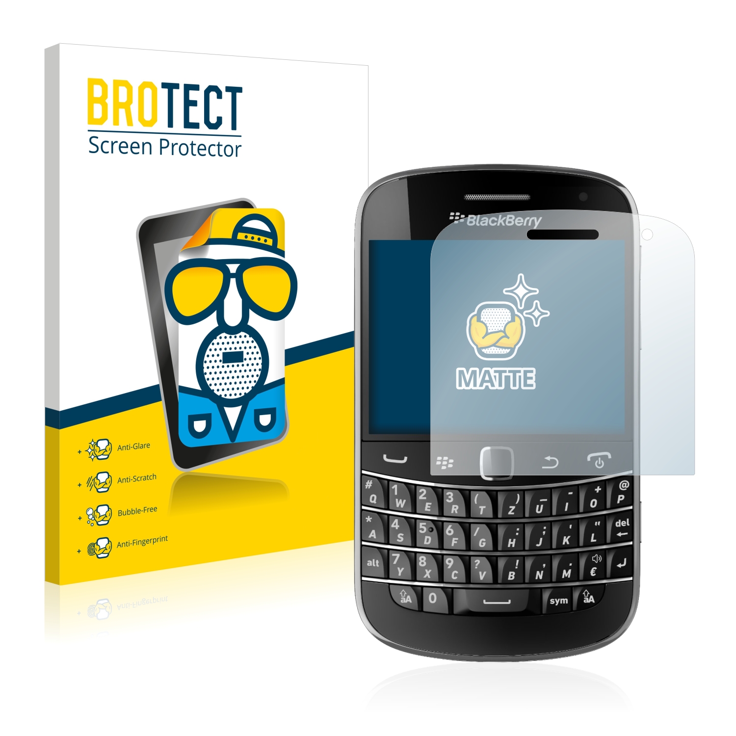 2x BROTECT Entspiegelungs-Folie pro RIM BlackBerry Bold Touch 9900