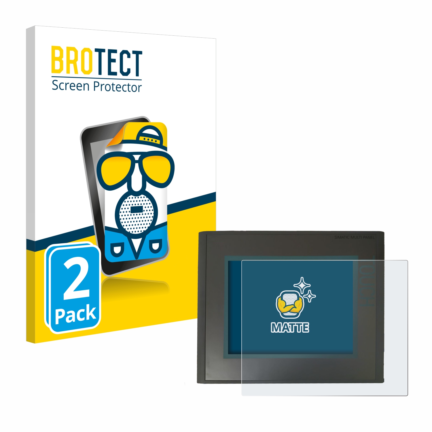 2x BROTECT Entspiegelungs-Folie pro Siemens Simatic MP 277 10 Touch