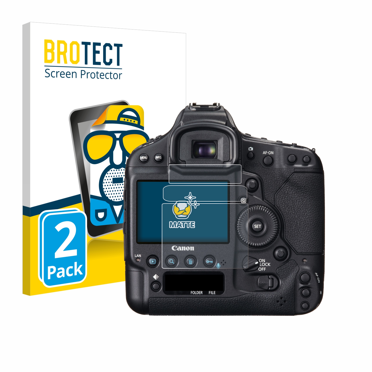 2x BROTECT Entspiegelungs-Folie pro Canon EOS 1D X