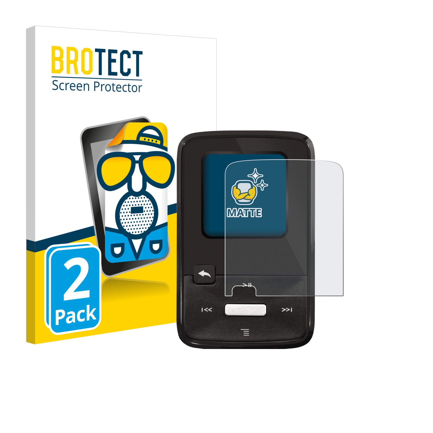 2x BROTECT Entspiegelungs-Folie pro SanDisk Sansa Clip Zip