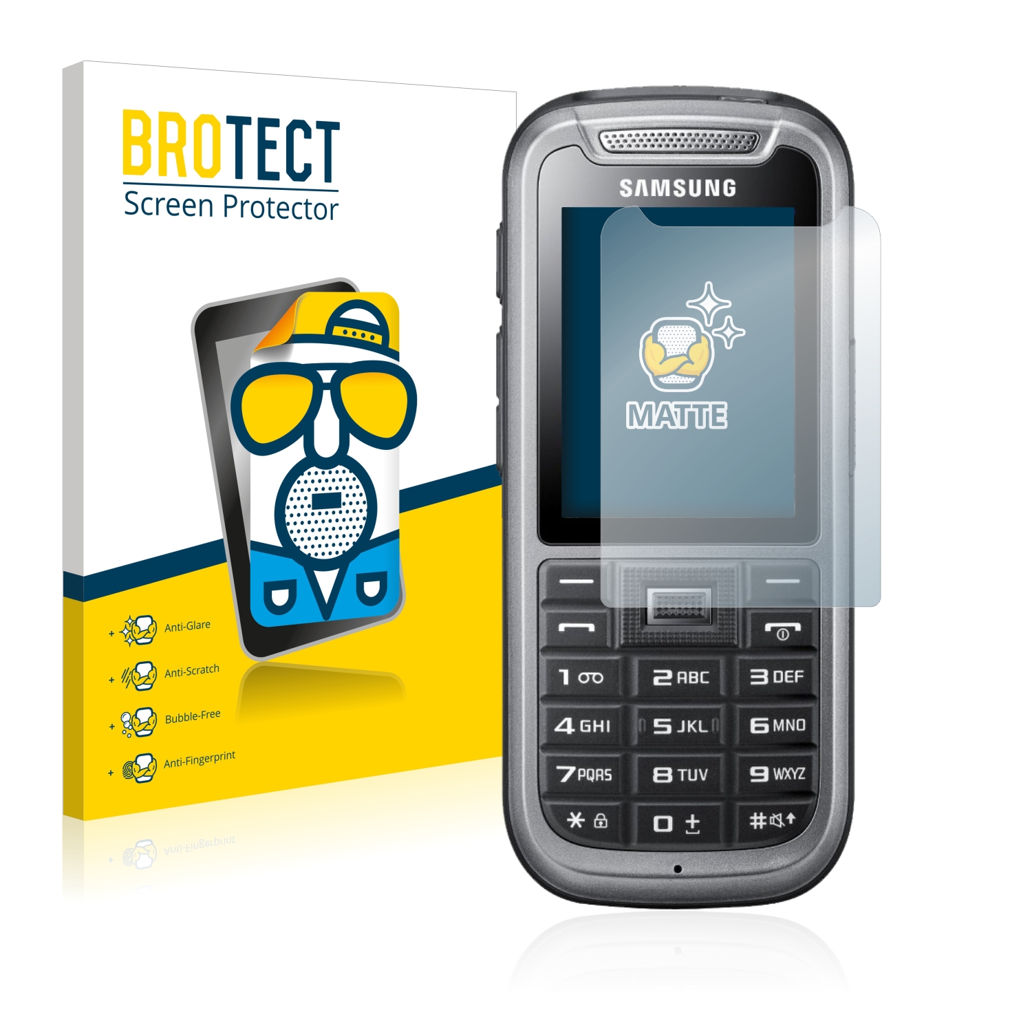 2x BROTECT Entspiegelungs-Folie pro Samsung C3350