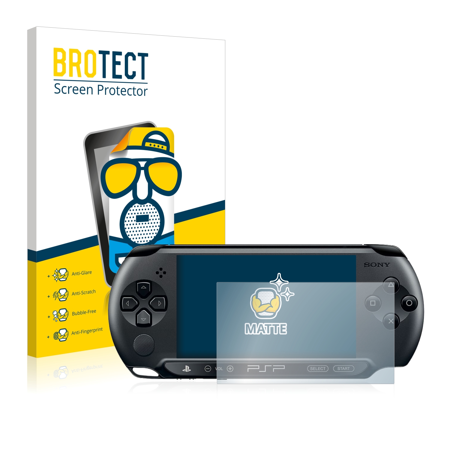 2x BROTECT Entspiegelungs-Folie pro Sony PSP Street E1004