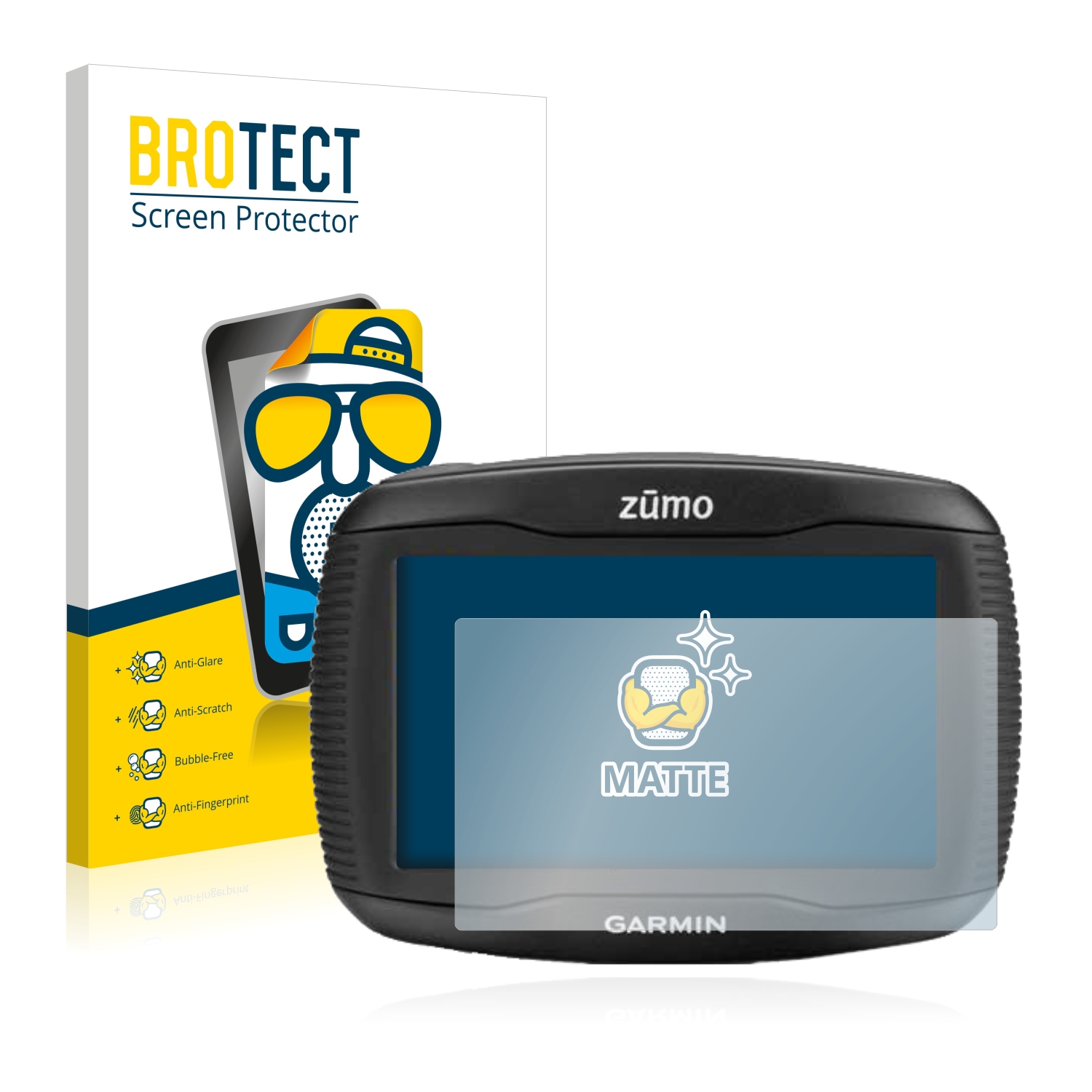 2x BROTECT Entspiegelungs-Folie pro Garmin zumo 340LM