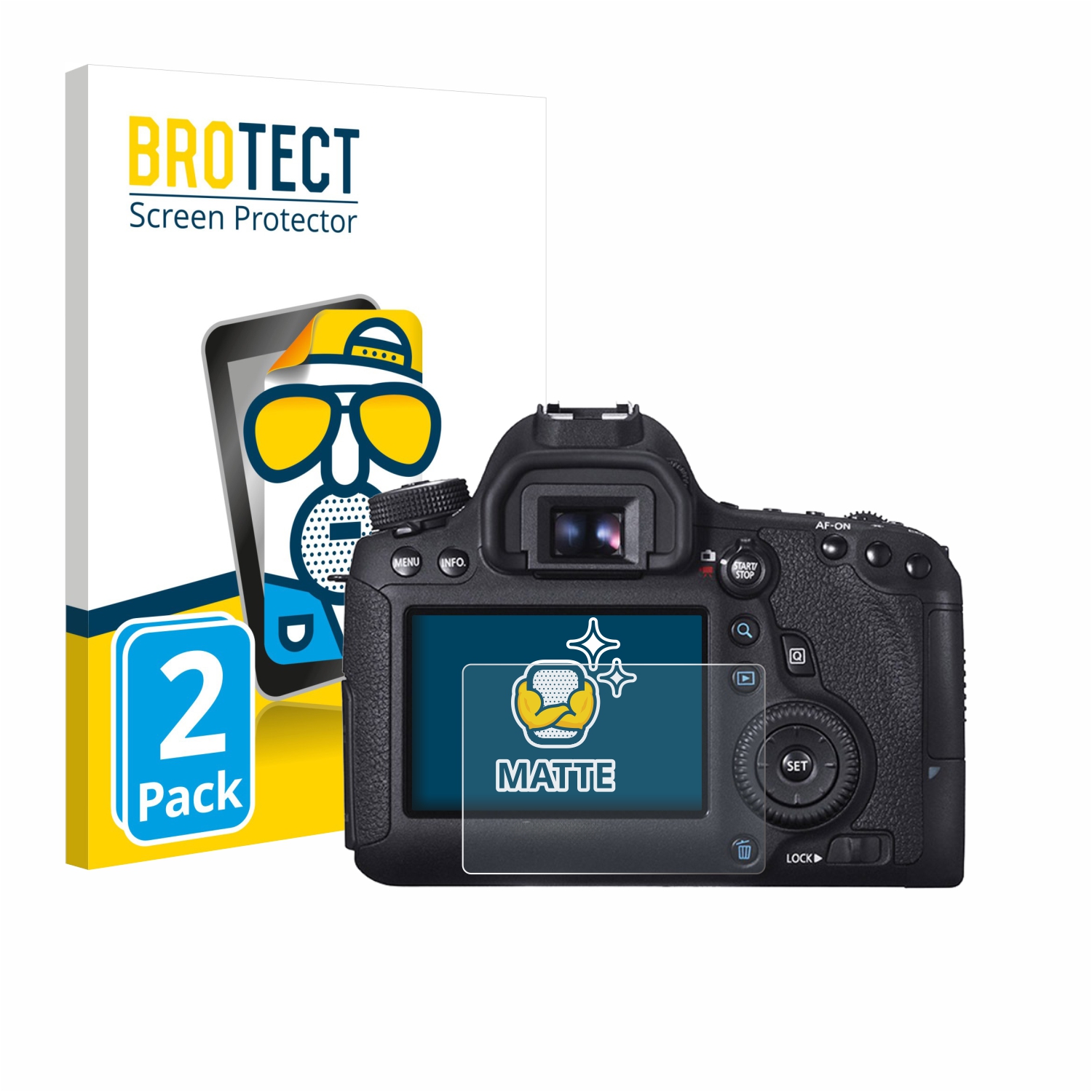 2x BROTECT Entspiegelungs-Folie pro Canon EOS 6D