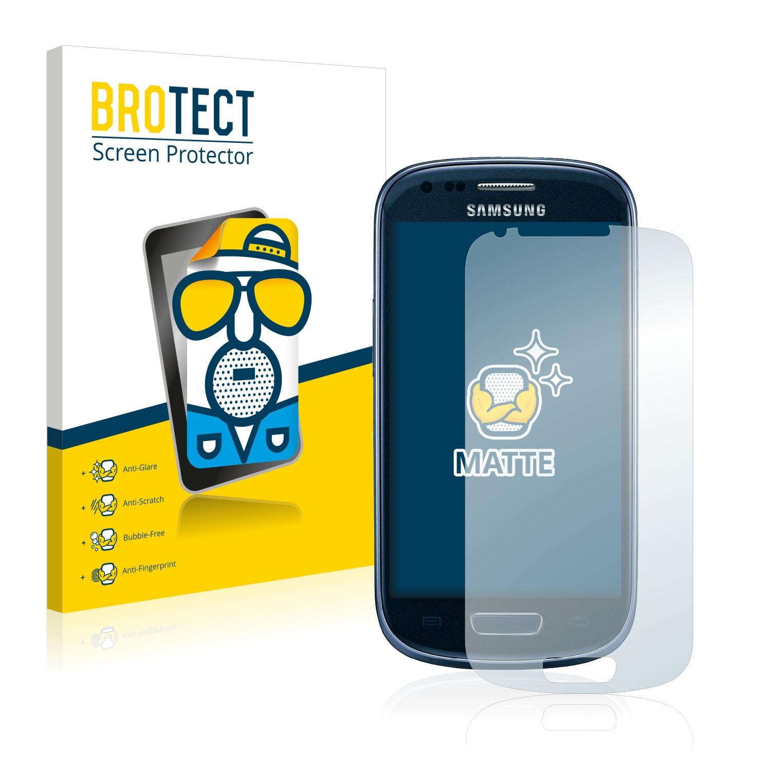 2x BROTECT Entspiegelungs-Folie pro Samsung Galaxy S3 Mini I8190