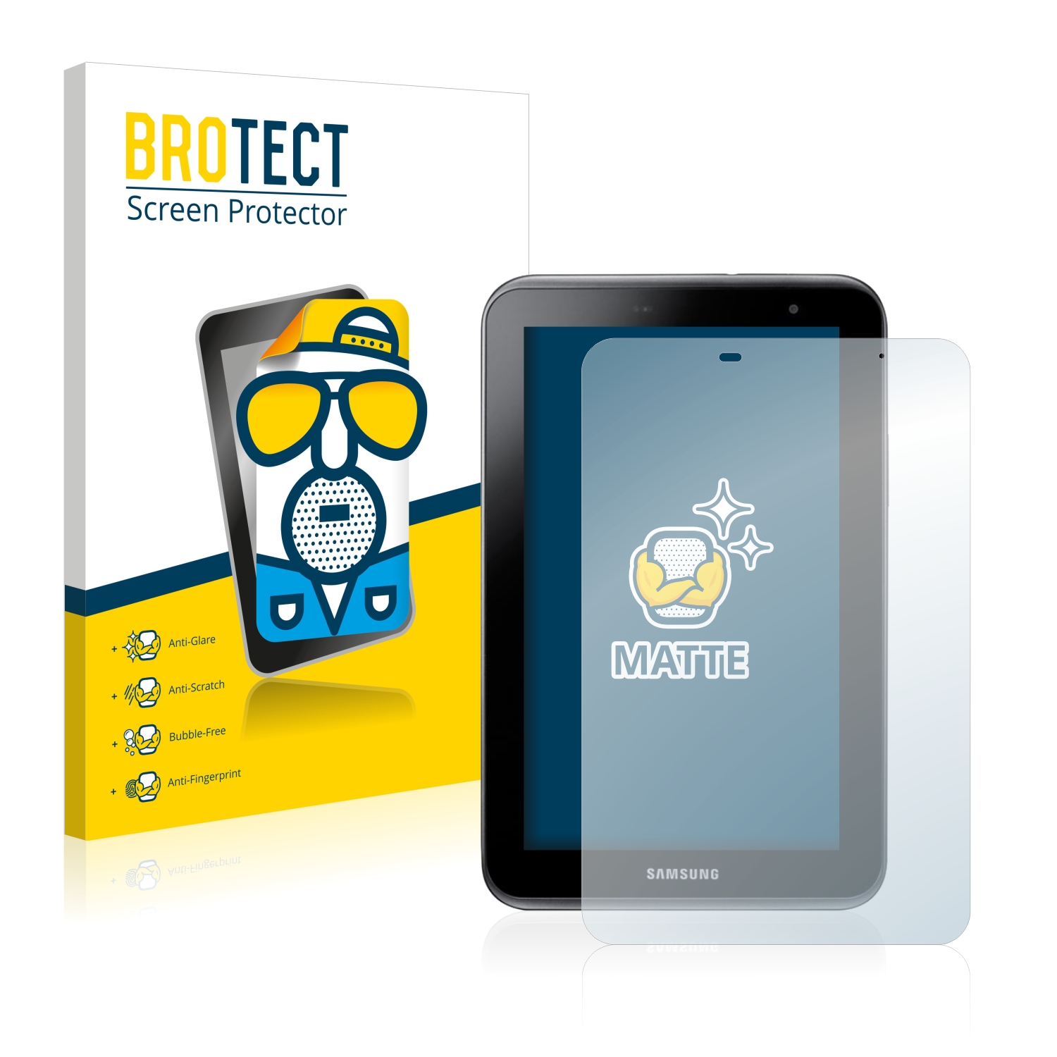 2x BROTECT Entspiegelungs-Folie pro Samsung GT-P3110
