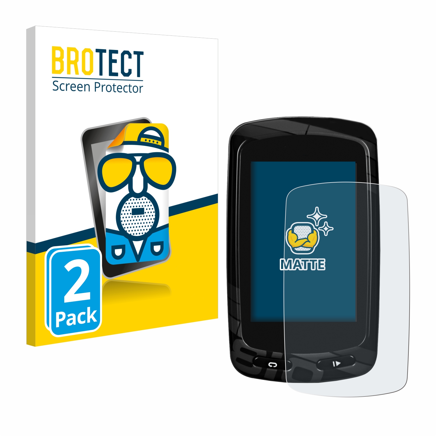 2x BROTECT Entspiegelungs-Folie pro Garmin Edge 810