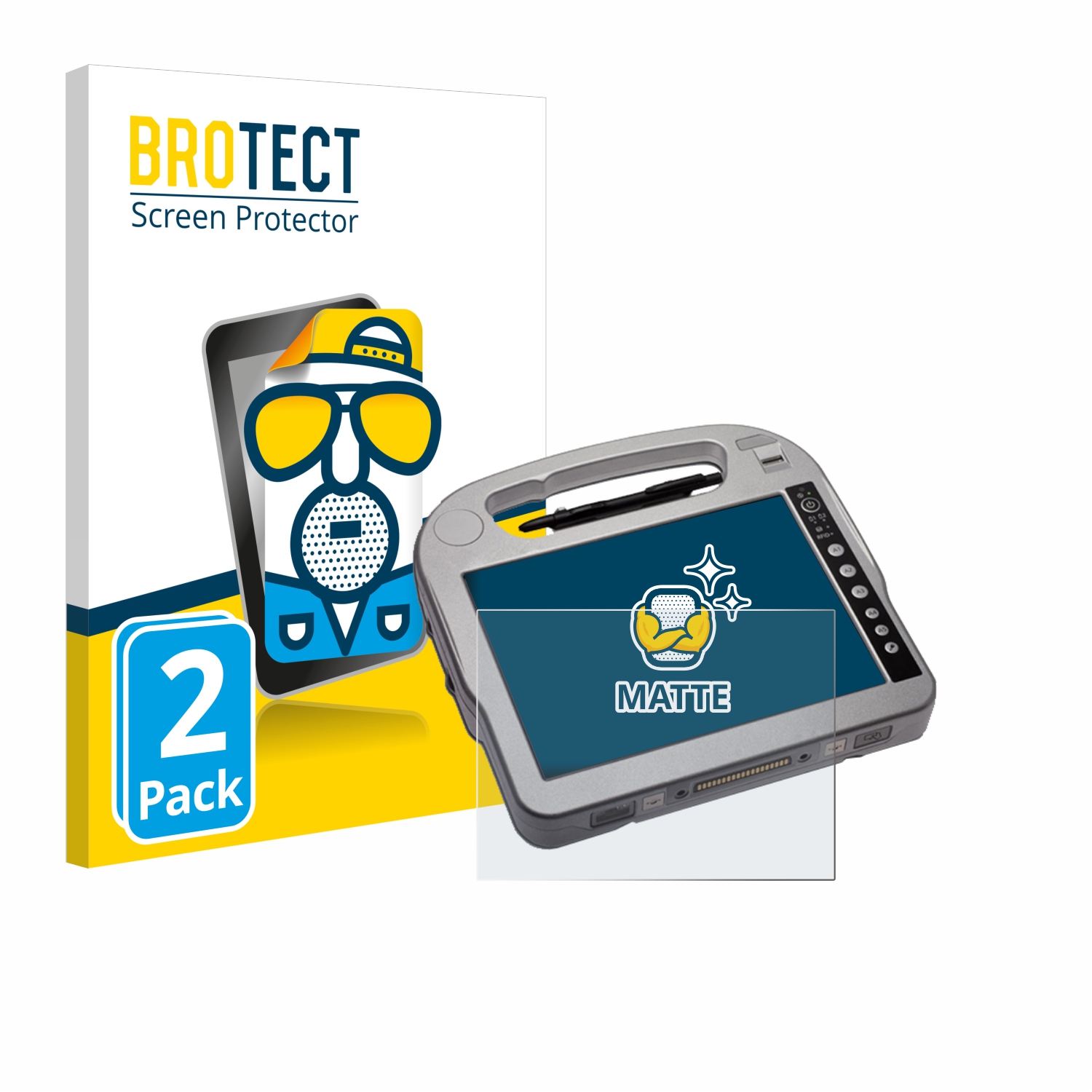 2x BROTECT Entspiegelungs-Folie pro Panasonic Toughbook CF-H2 Field