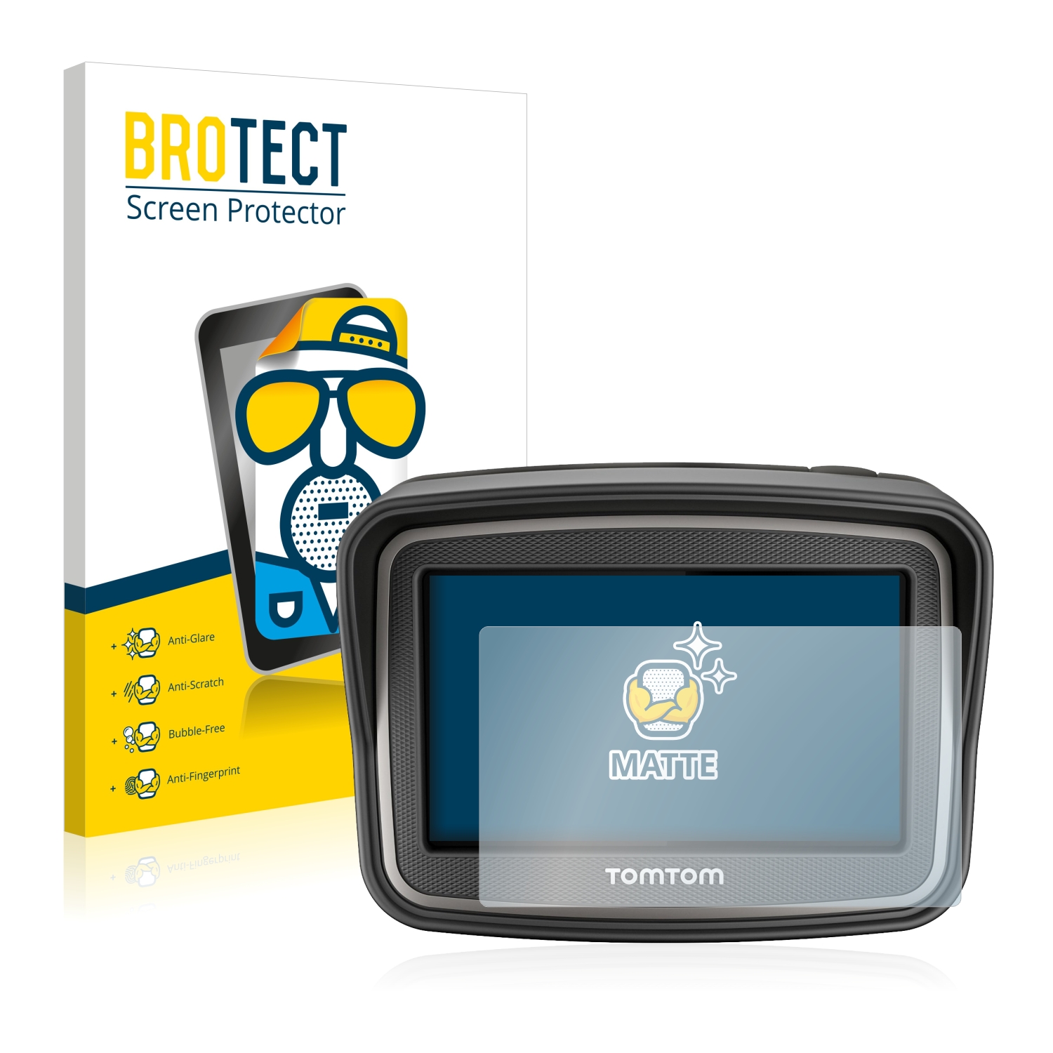 2x BROTECT Entspiegelungs-Folie pro TomTom Rider (2013)