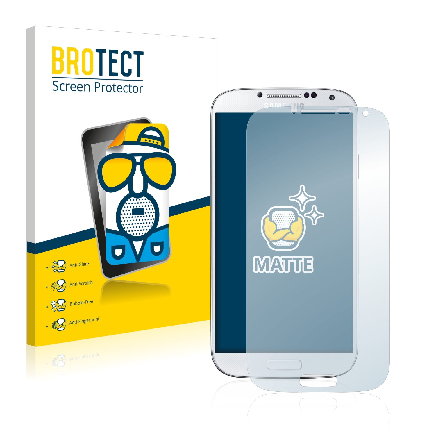 2x BROTECT Entspiegelungs-Folie pro Samsung Galaxy S4
