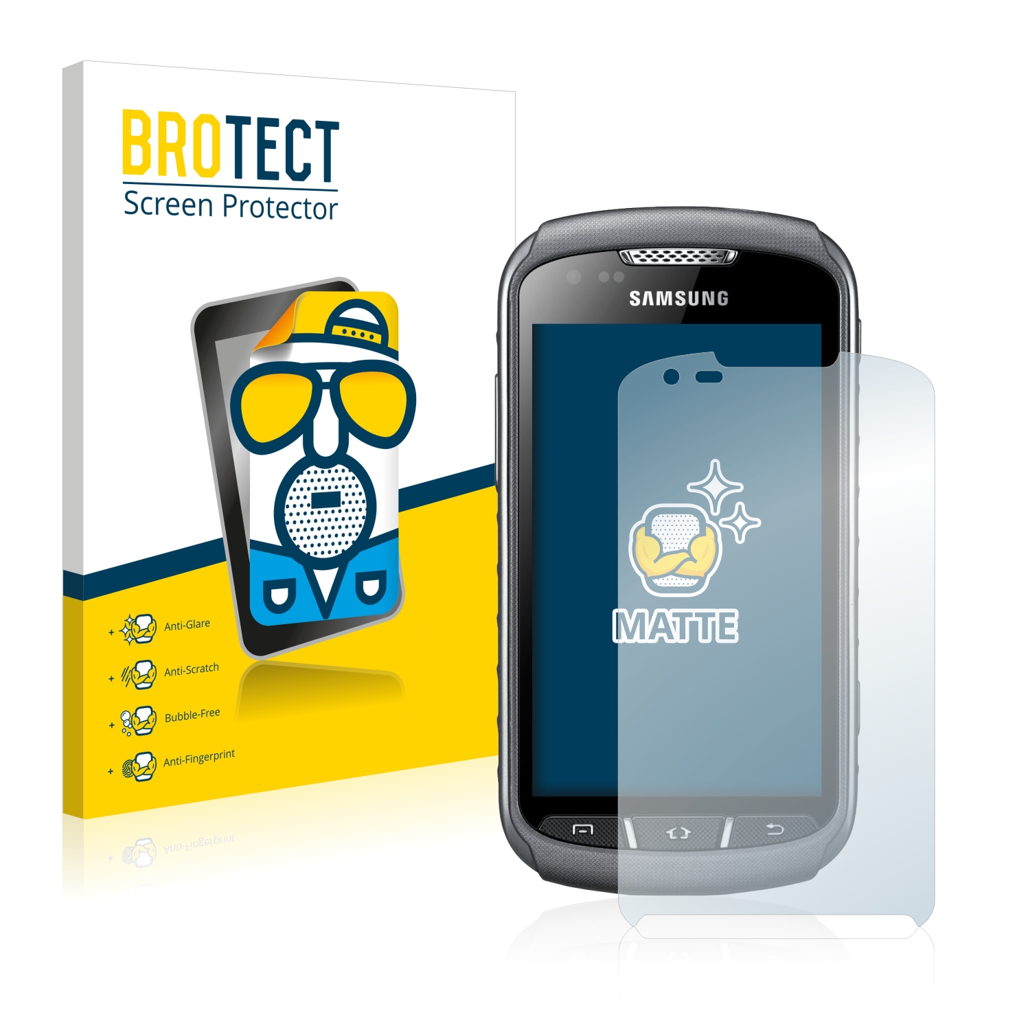 2x BROTECT Entspiegelungs-Folie pro Samsung Galaxy XCover 2 S7710