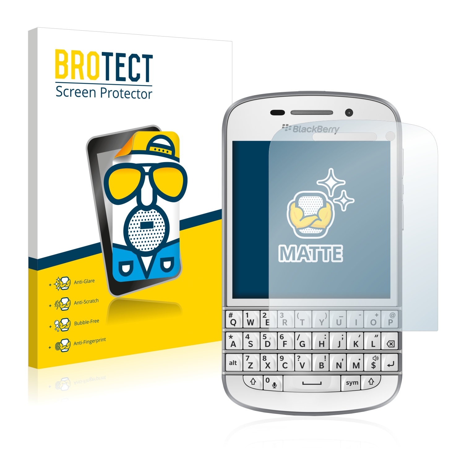 2x BROTECT Entspiegelungs-Folie pro BlackBerry Q10