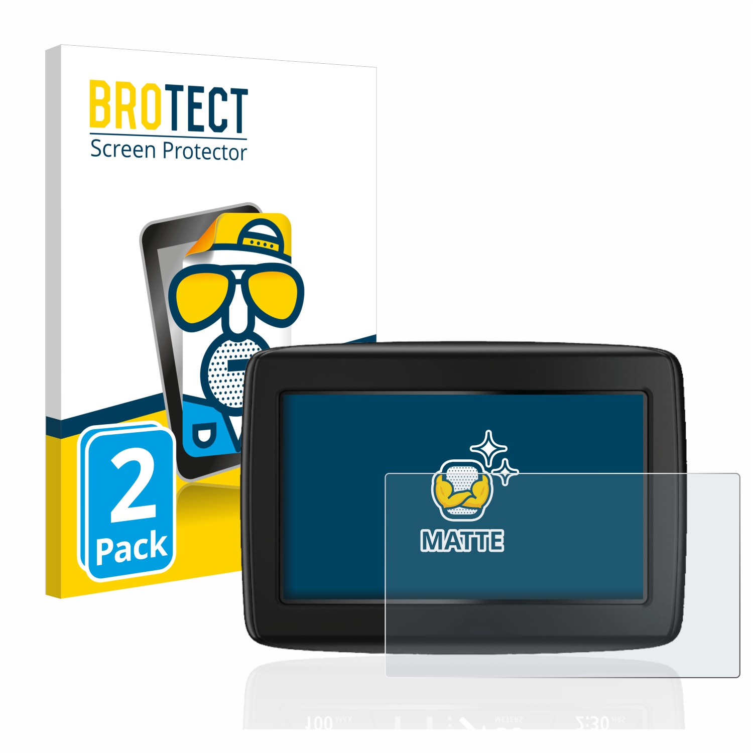 2x BROTECT Entspiegelungs-Folie pro TomTom Start 20 M Europe Traffic