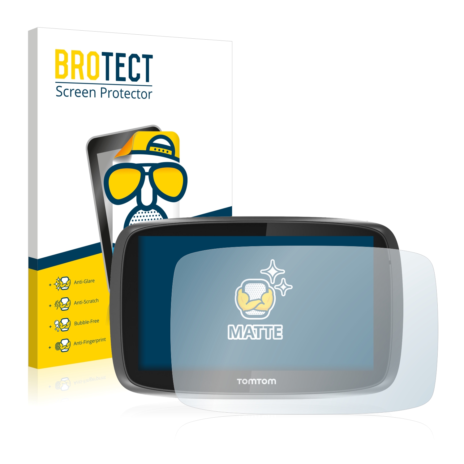 2x BROTECT Entspiegelungs-Folie pro TomTom GO 500 2013