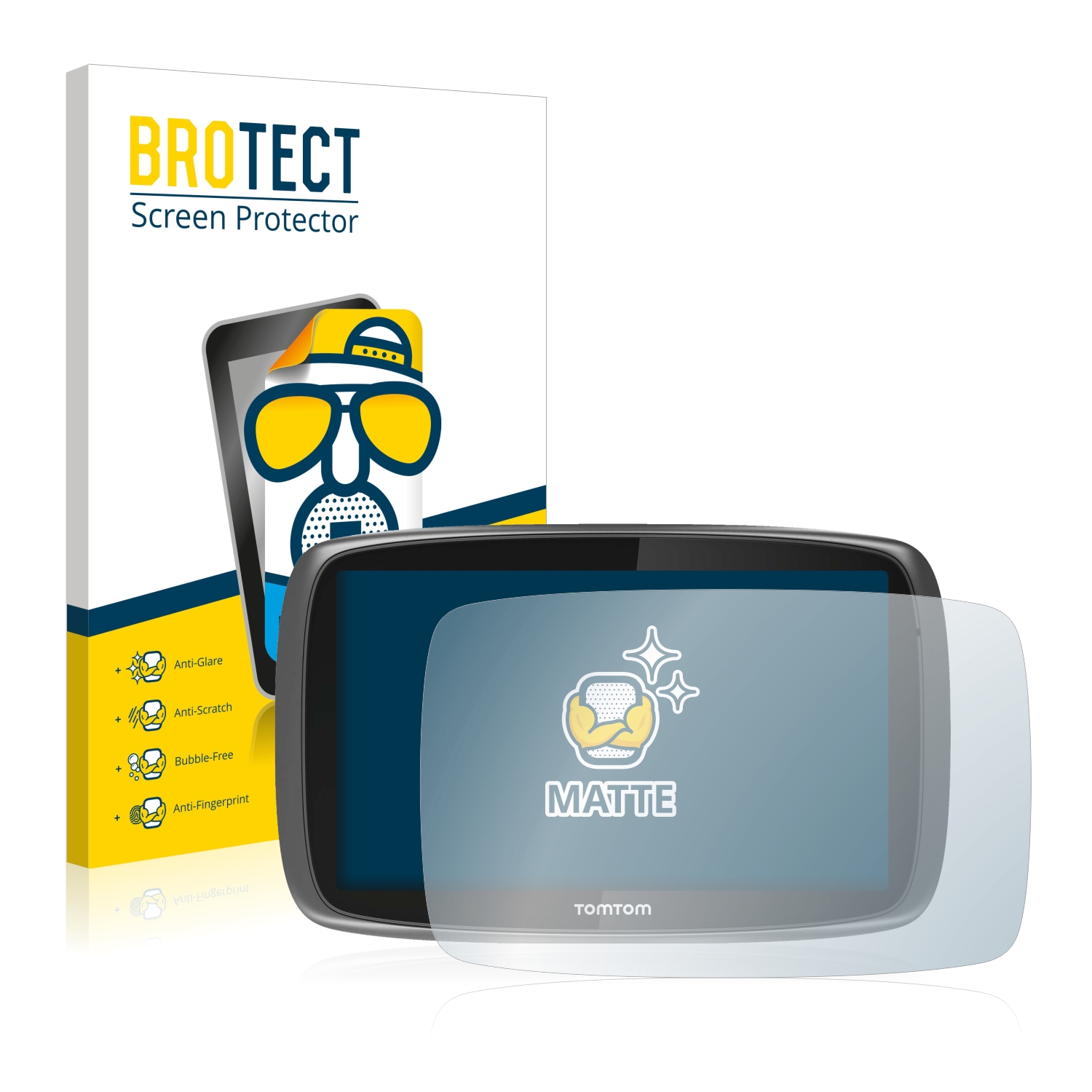 2x BROTECT Entspiegelungs-Folie pro TomTom GO 600