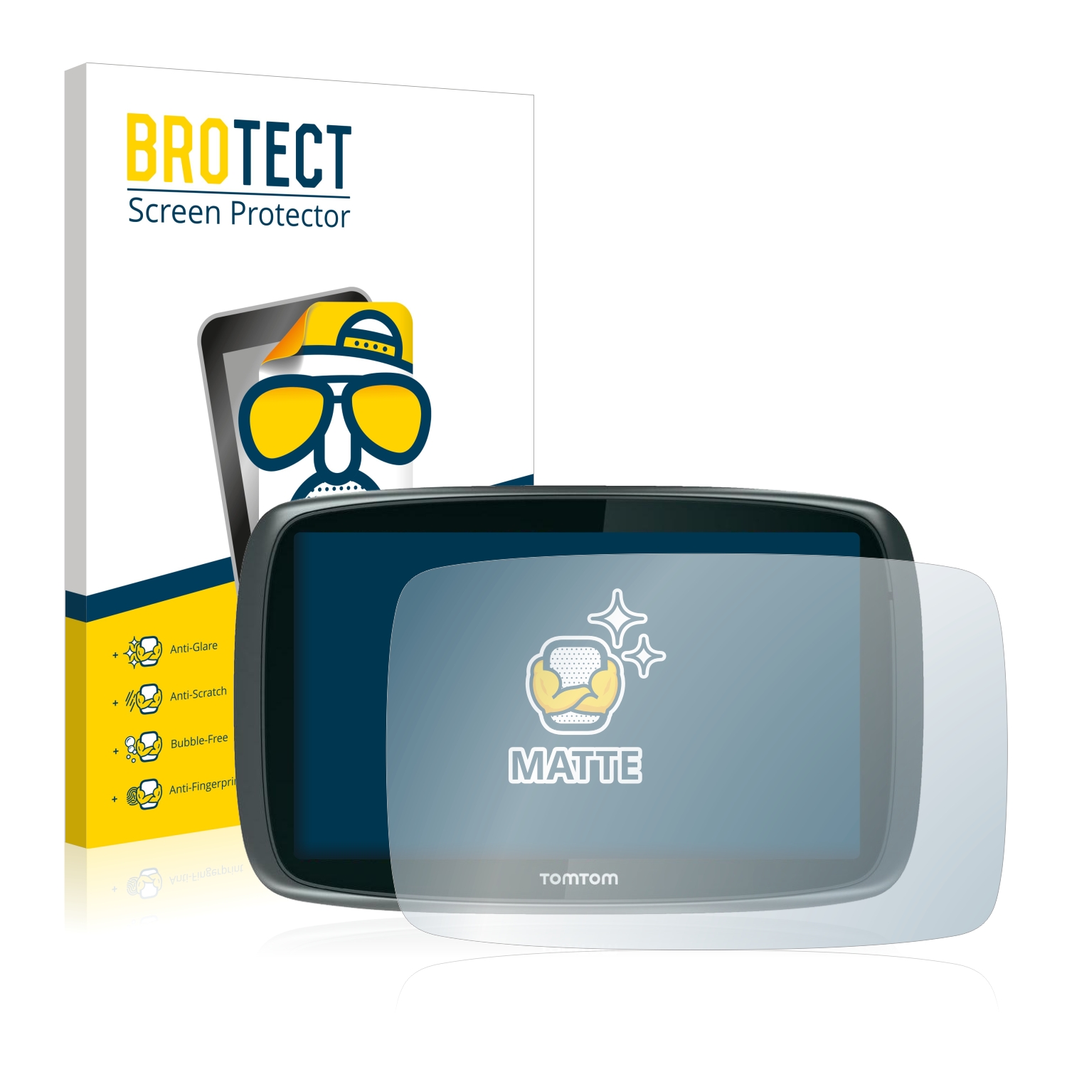 2x BROTECT Entspiegelungs-Folie pro TomTom GO 6000