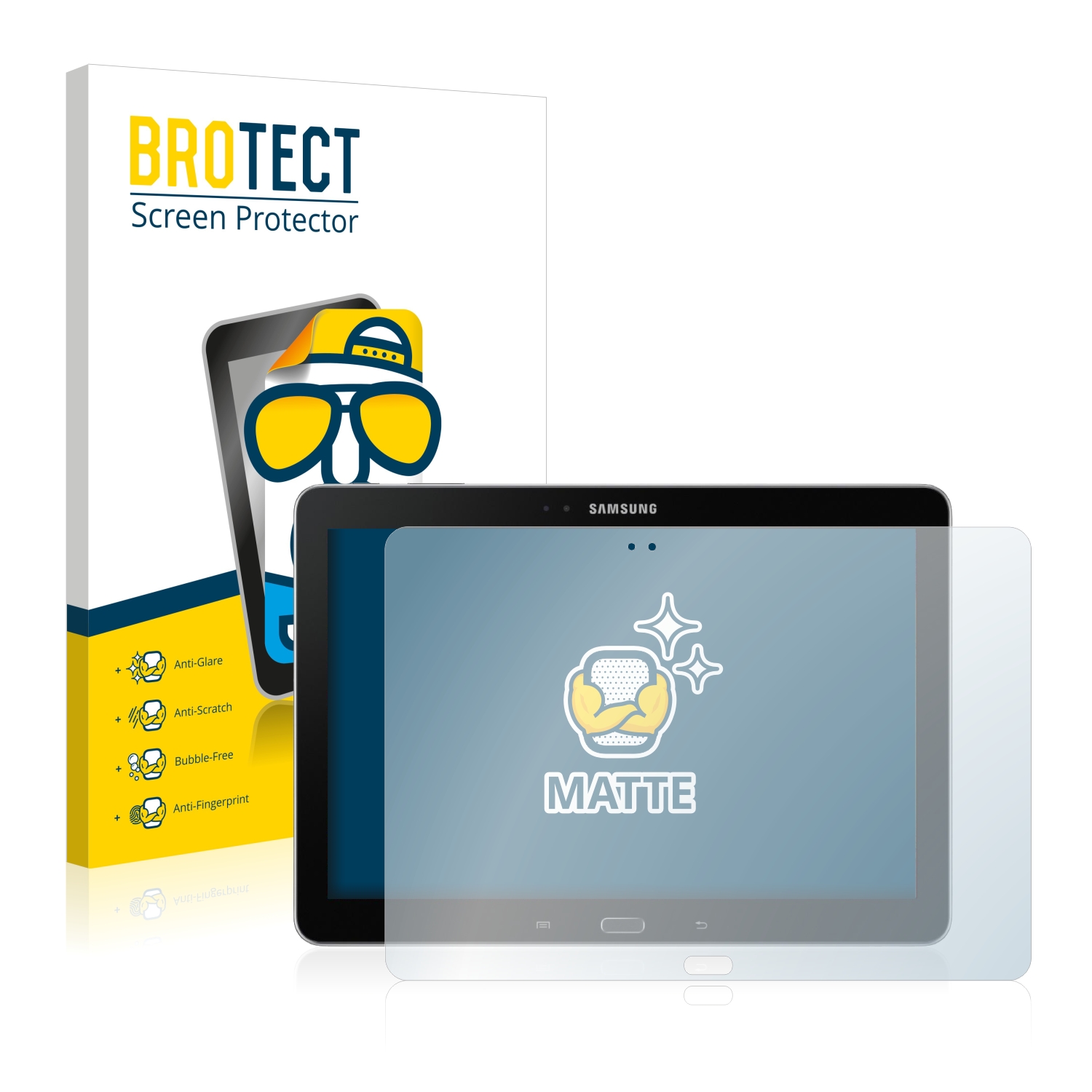 2x BROTECT Entspiegelungs-Folie pro Samsung Galaxy Note 10.1 2014 Edition LTE SM-P605