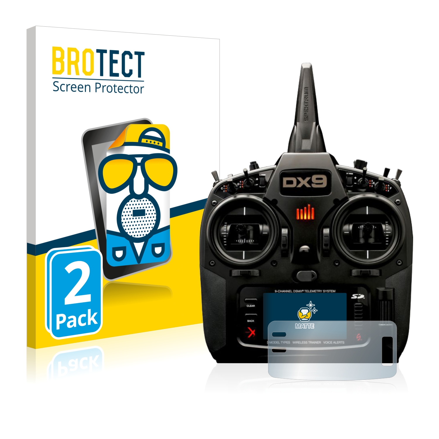 2x BROTECT Entspiegelungs-Folie pro Spektrum DX9