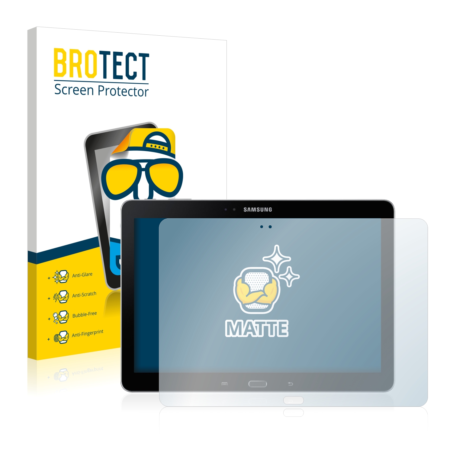 2x BROTECT Entspiegelungs-Folie pro Samsung Galaxy Note 10.1 2014 Edition WiFi SM-P600
