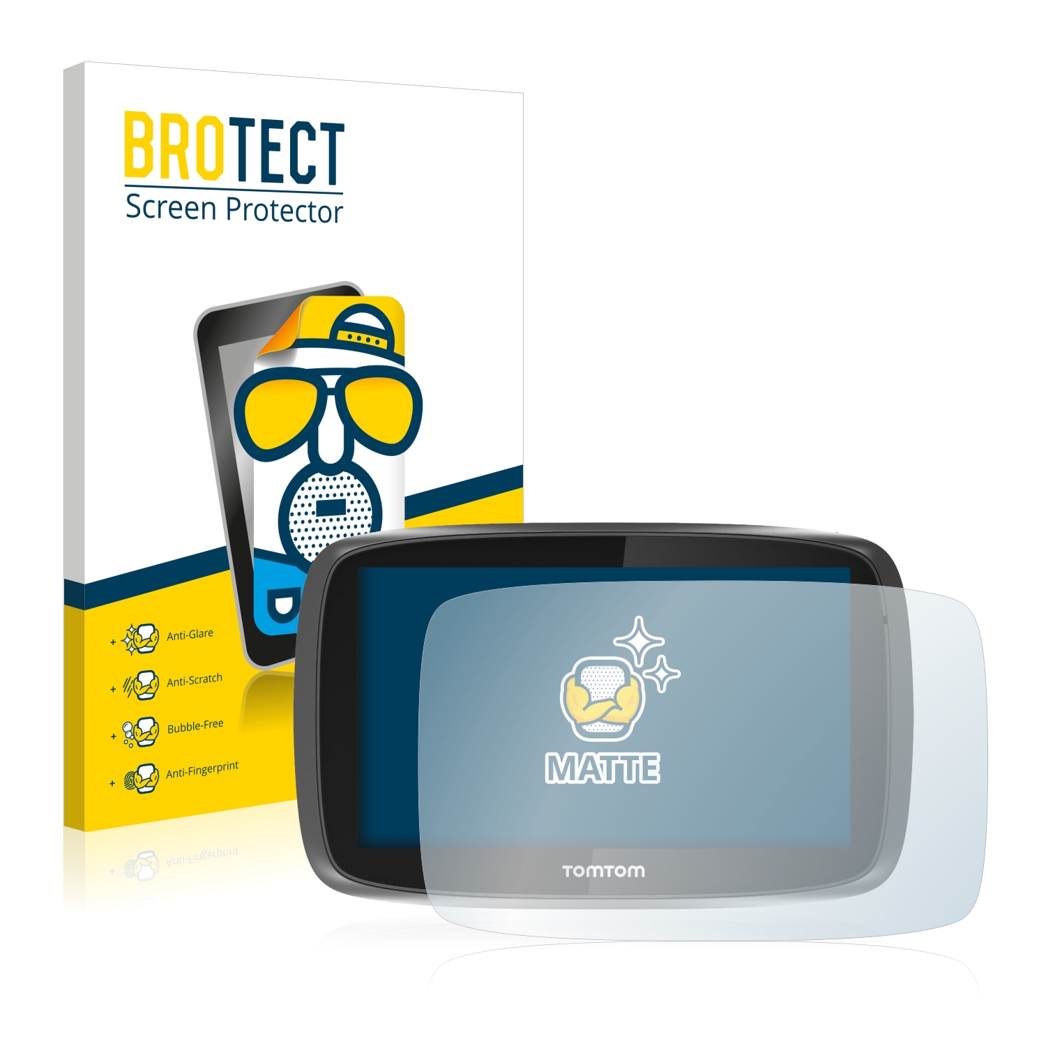 2x BROTECT Entspiegelungs-Folie pro TomTom GO 5000
