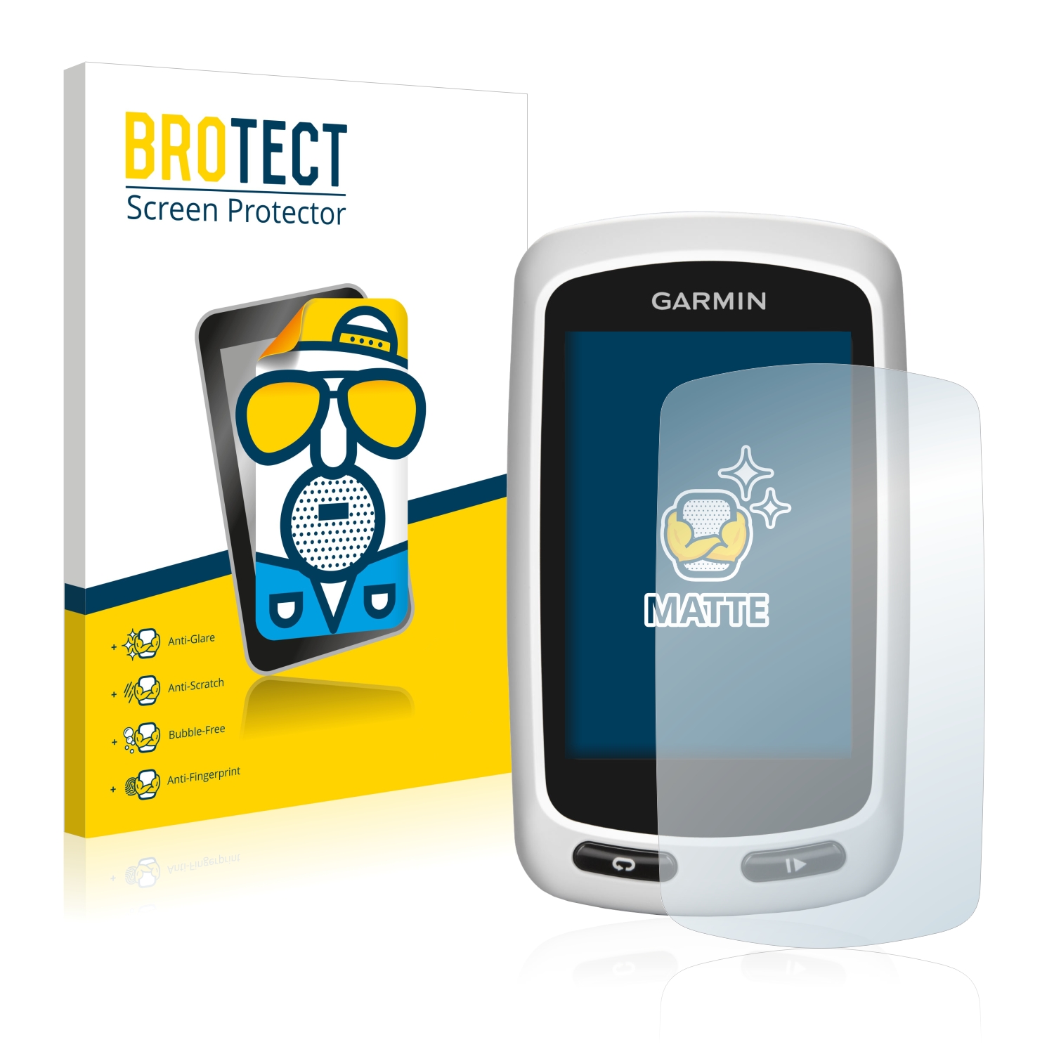 2x BROTECT Entspiegelungs-Folie pro Garmin Edge Touring