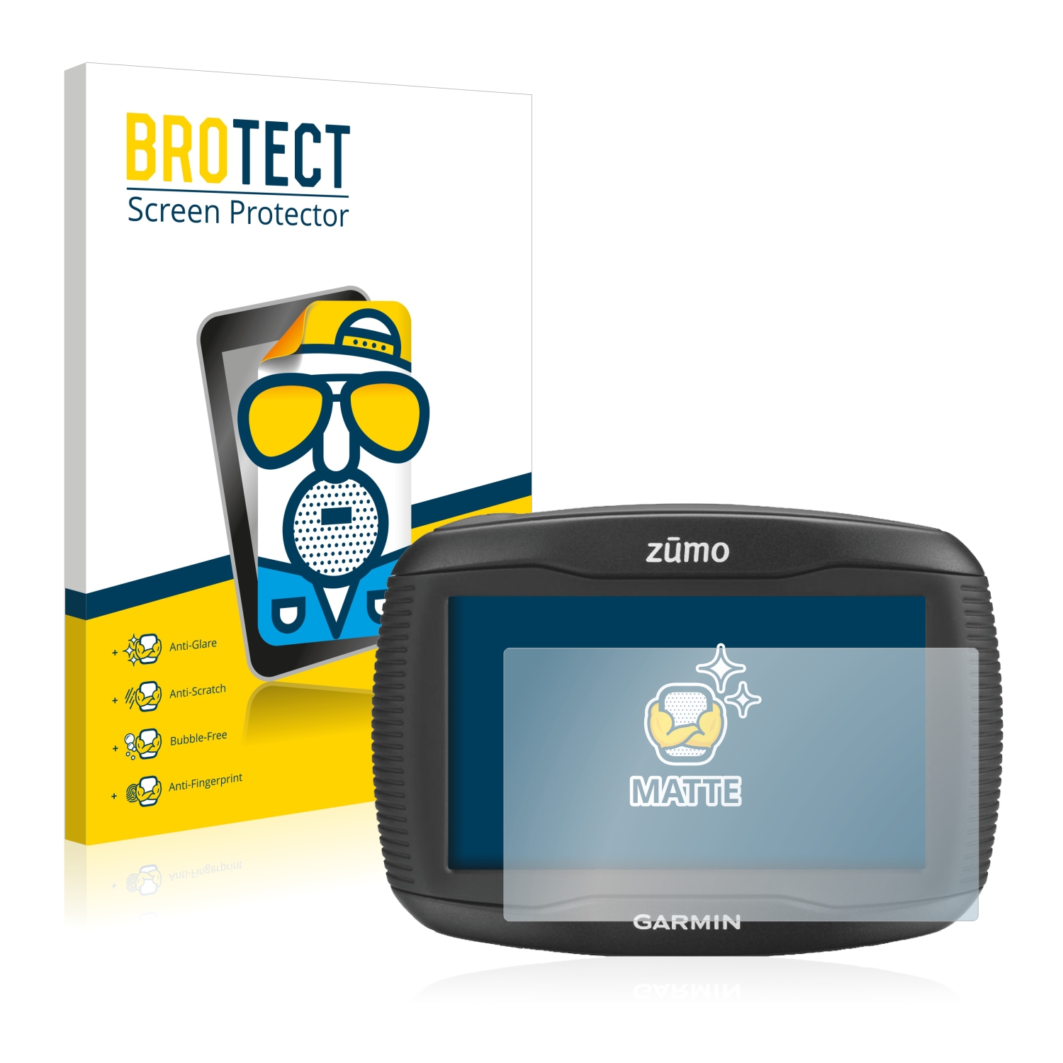 2x BROTECT Entspiegelungs-Folie pro Garmin zumo 390LM