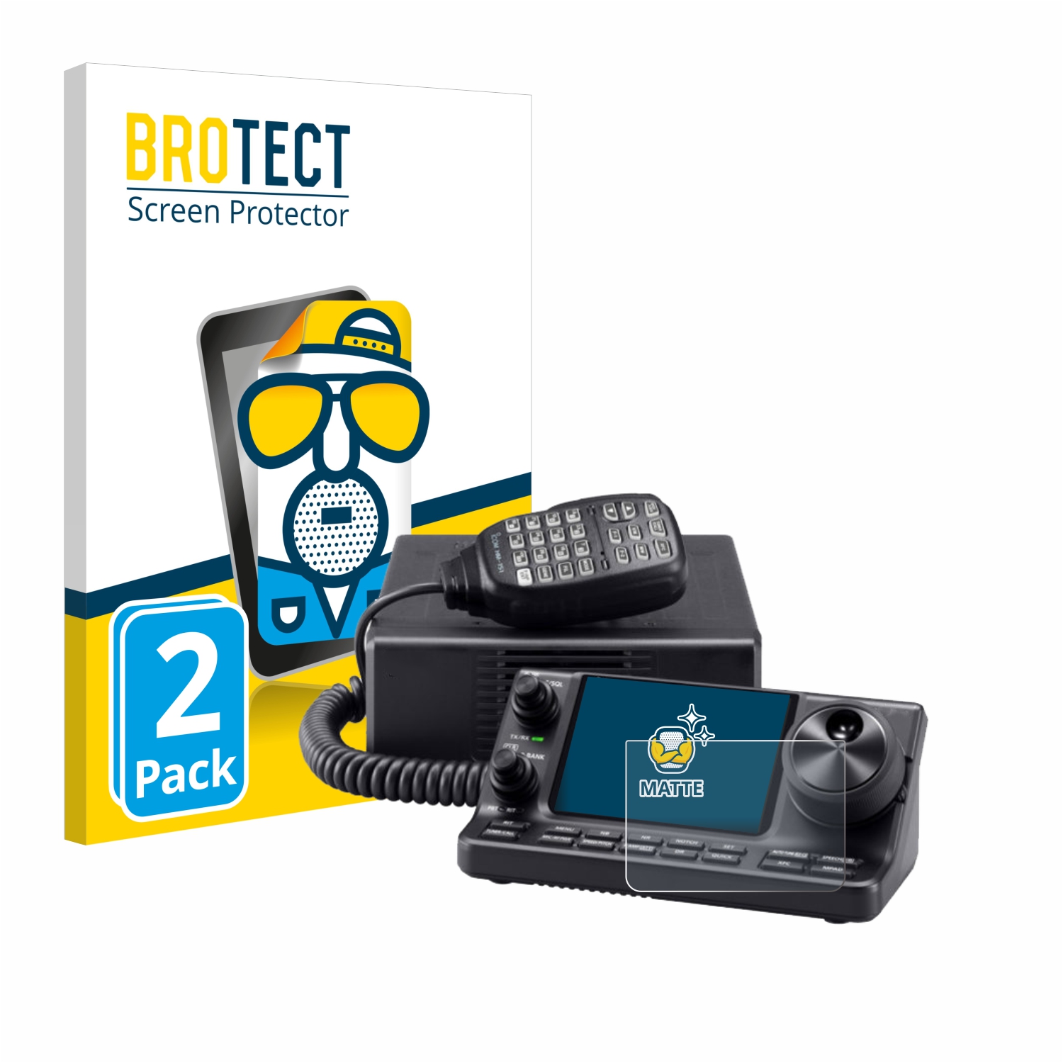2x BROTECT Entspiegelungs-Folie pro Icom IC-7100