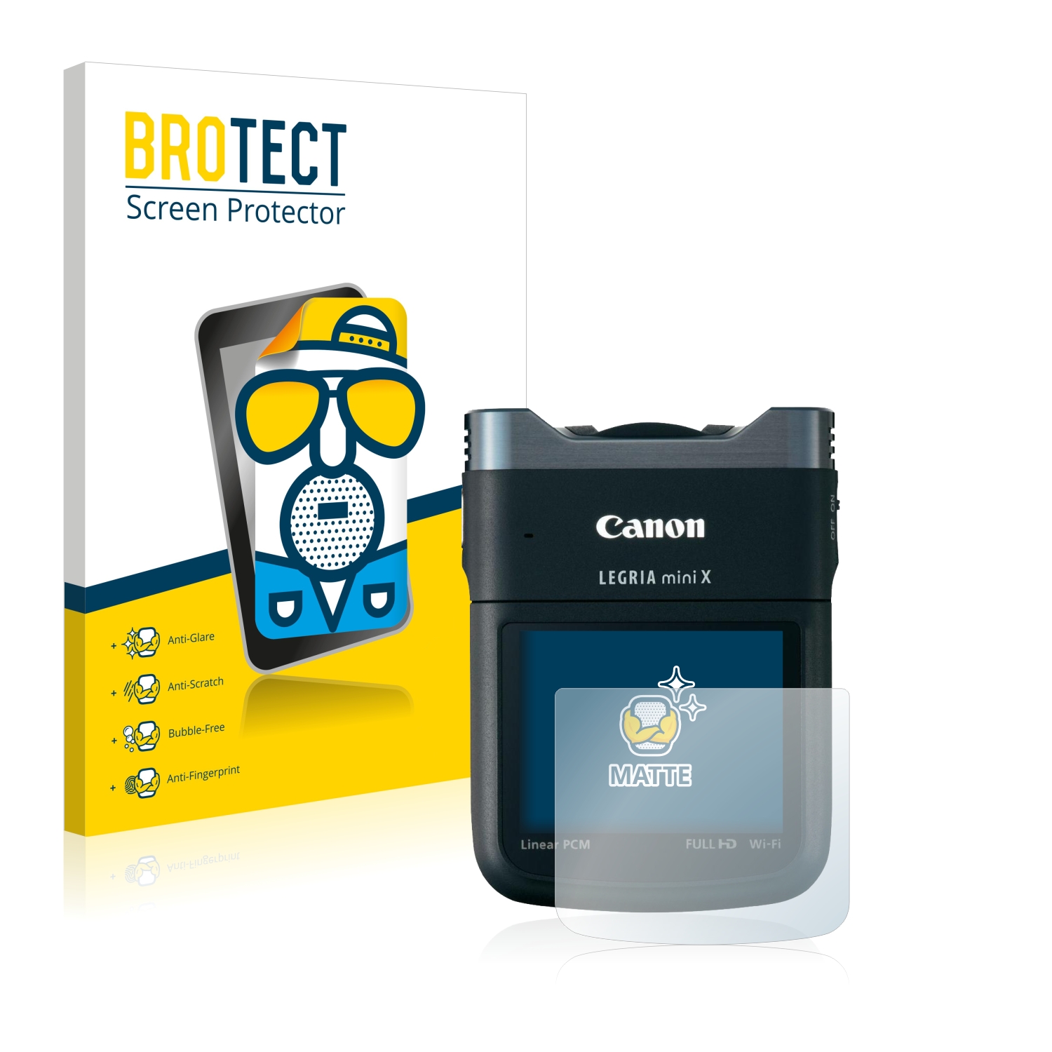 2x BROTECT Entspiegelungs-Folie pro Canon Legria Mini X