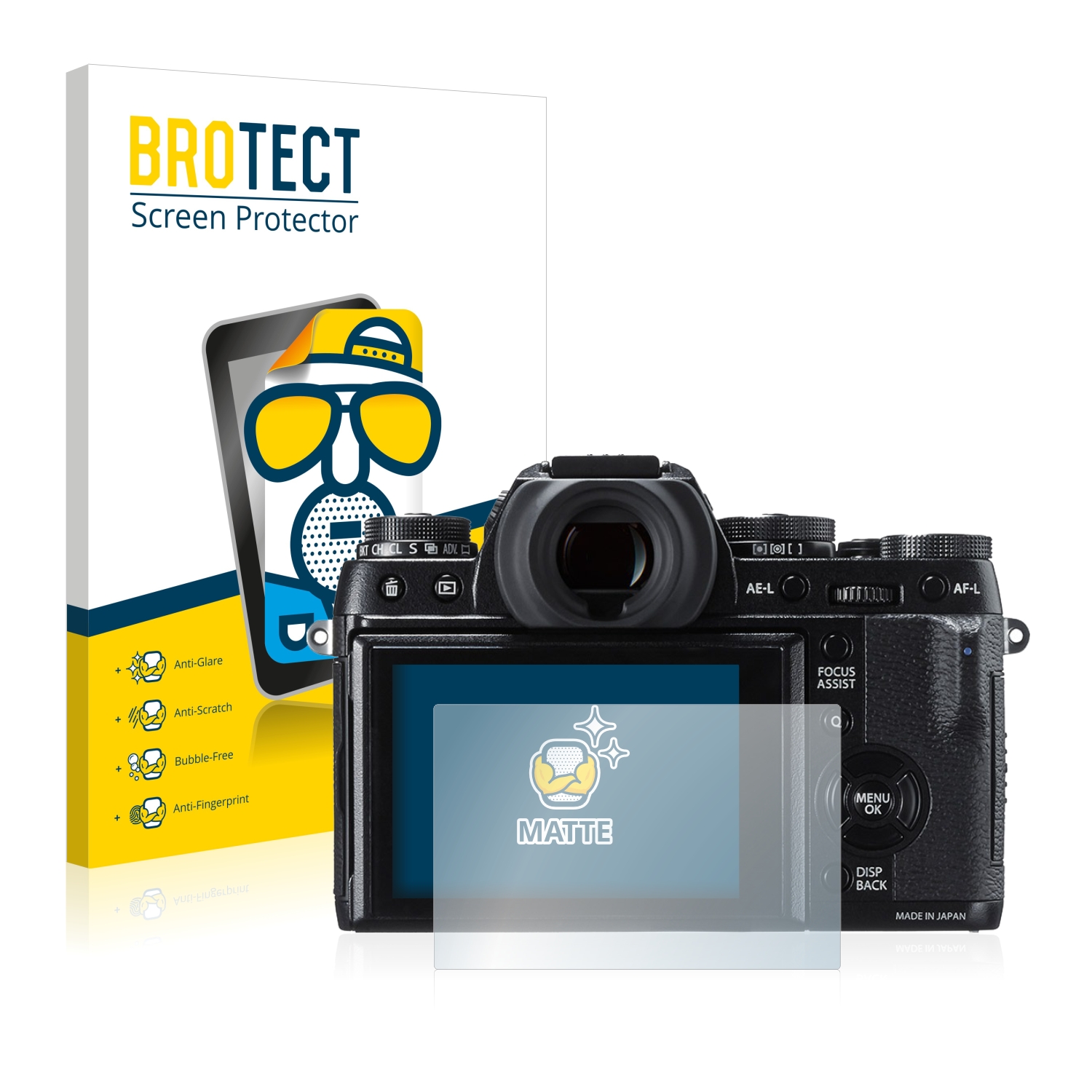 2x BROTECT Entspiegelungs-Folie pro Fujifilm X-T1