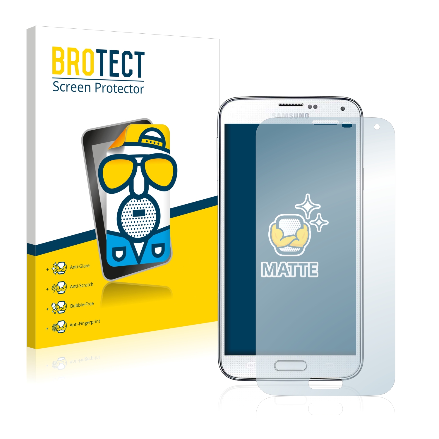2x BROTECT Entspiegelungs-Folie pro Samsung Galaxy S5
