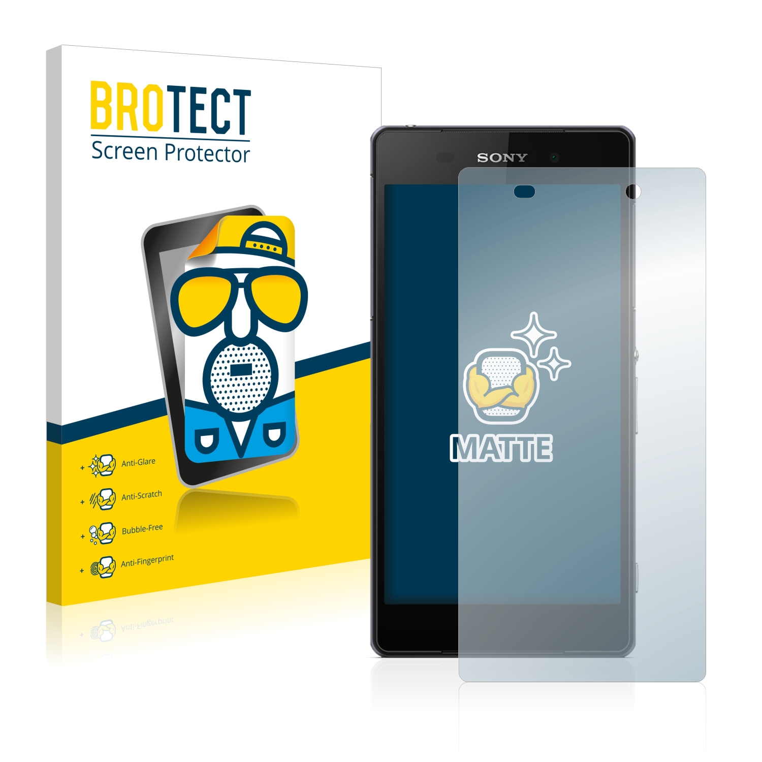 2x BROTECT Entspiegelungs-Folie pro Sony Xperia Z2 D6503