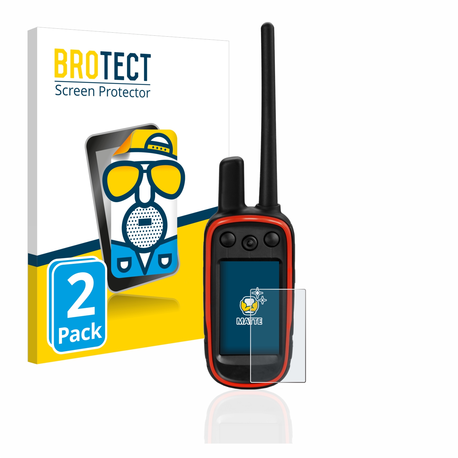 2x BROTECT Entspiegelungs-Folie pro Garmin Alpha 100