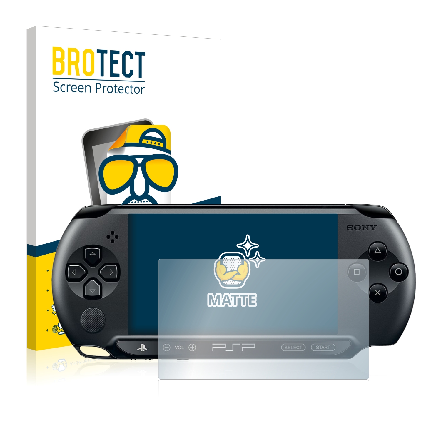2x BROTECT Entspiegelungs-Folie pro Sony PSP 2000